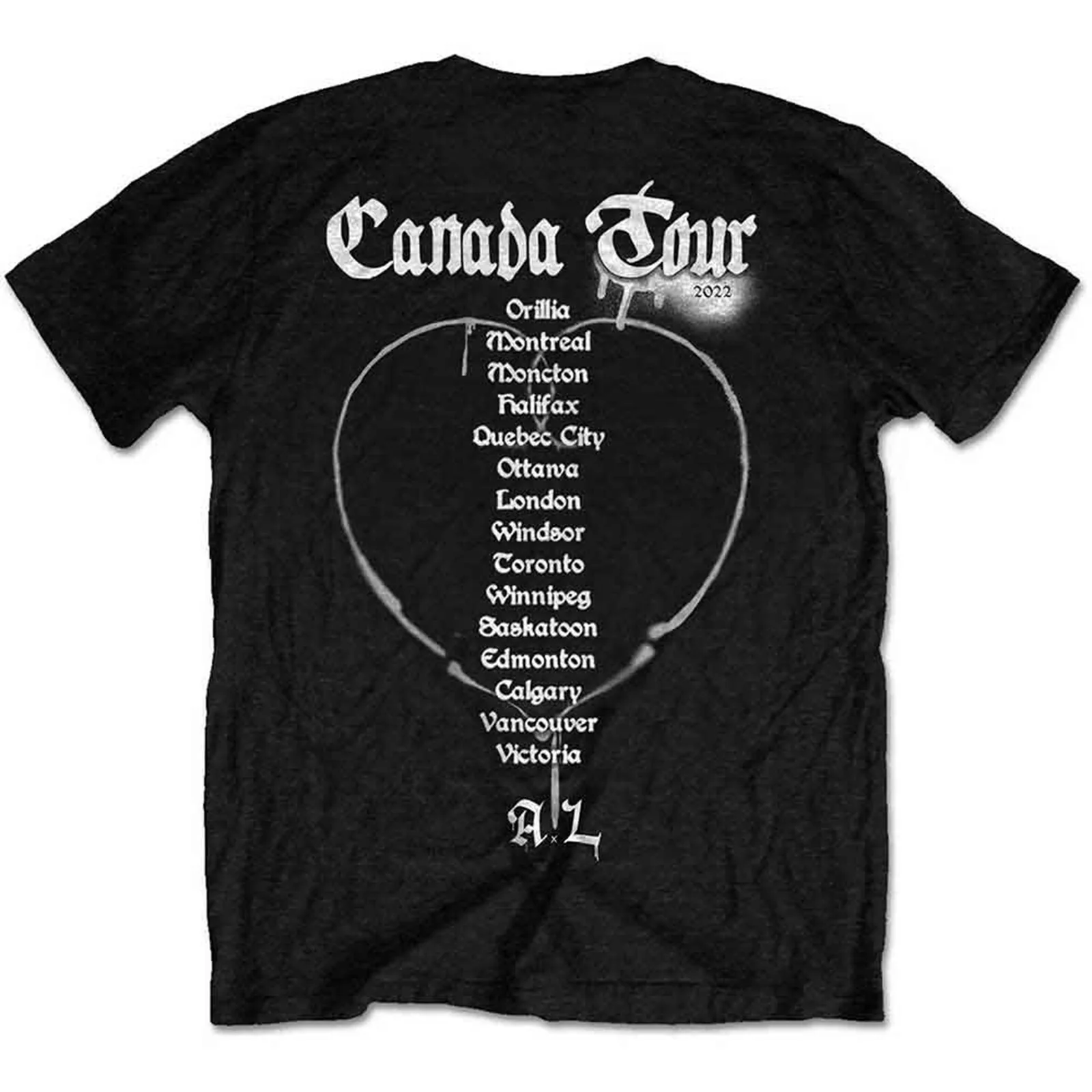 AVRIL LAVIGNE - LOVE SUX - T-Shirt Black (Back Print) - Image 2