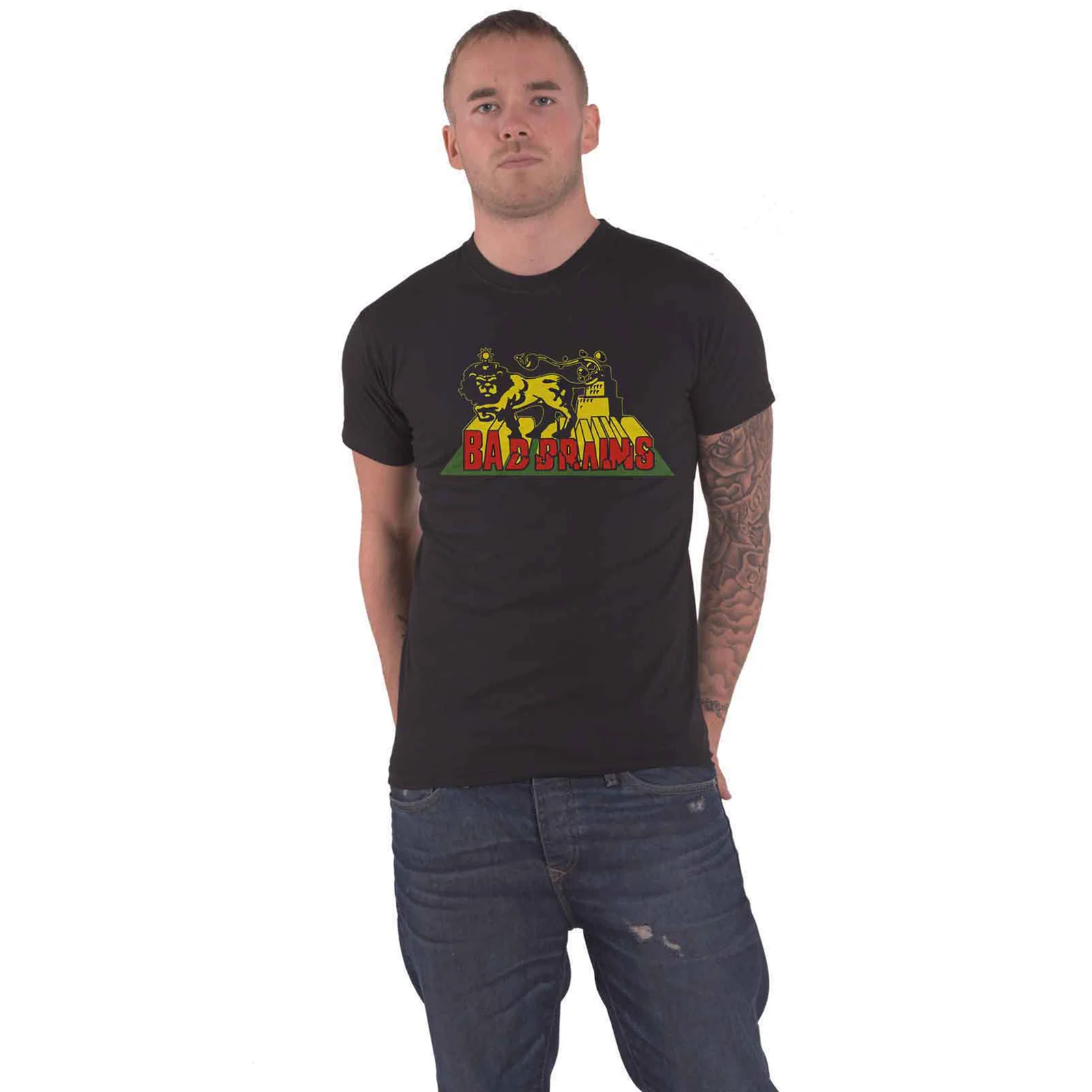BAD BRAINS - LION CRUSH - T-Shirt Black - Image 2
