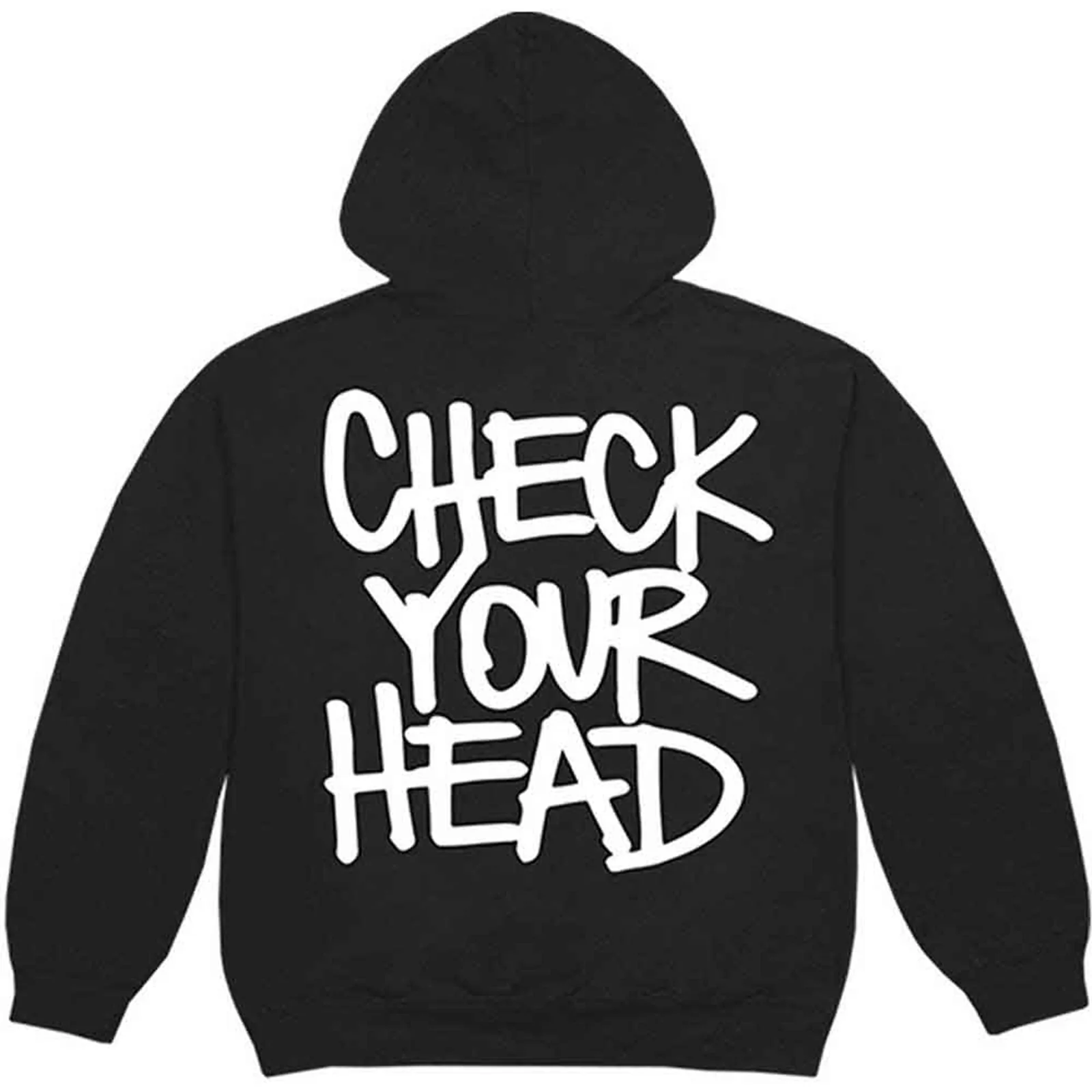 THE BEASTIE BOYS - CHECK YOUR HEAD - Pullover Hoodie Black (Back Print) - Image 2