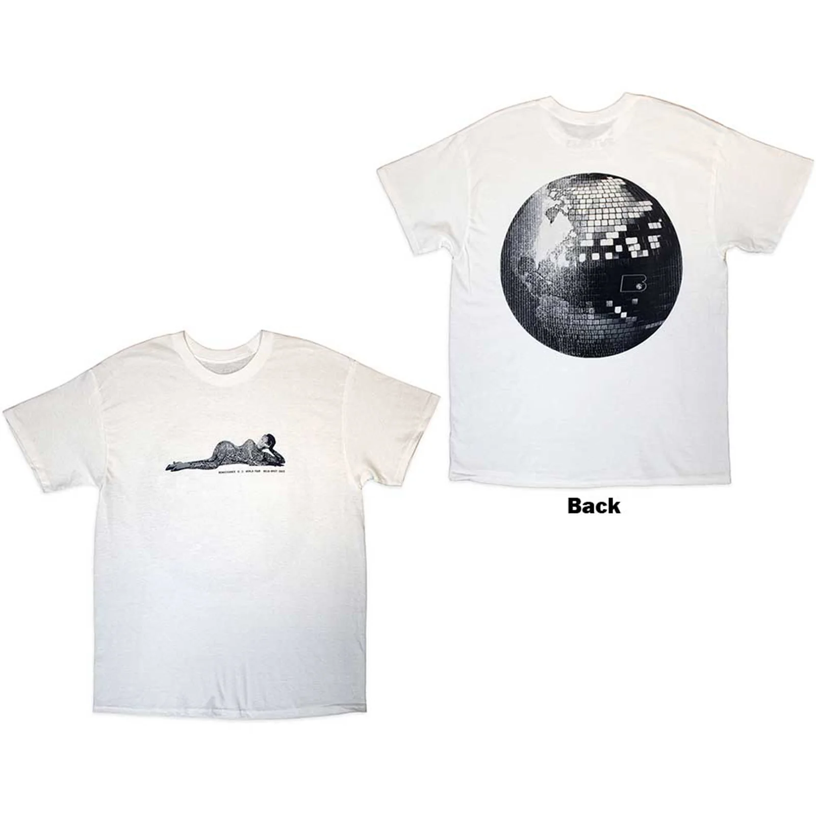 BEYONCE - WORLDWIDE RENAISSANCE TOUR 2023 - T-Shirt White (Back Print & Ex-Tour)
