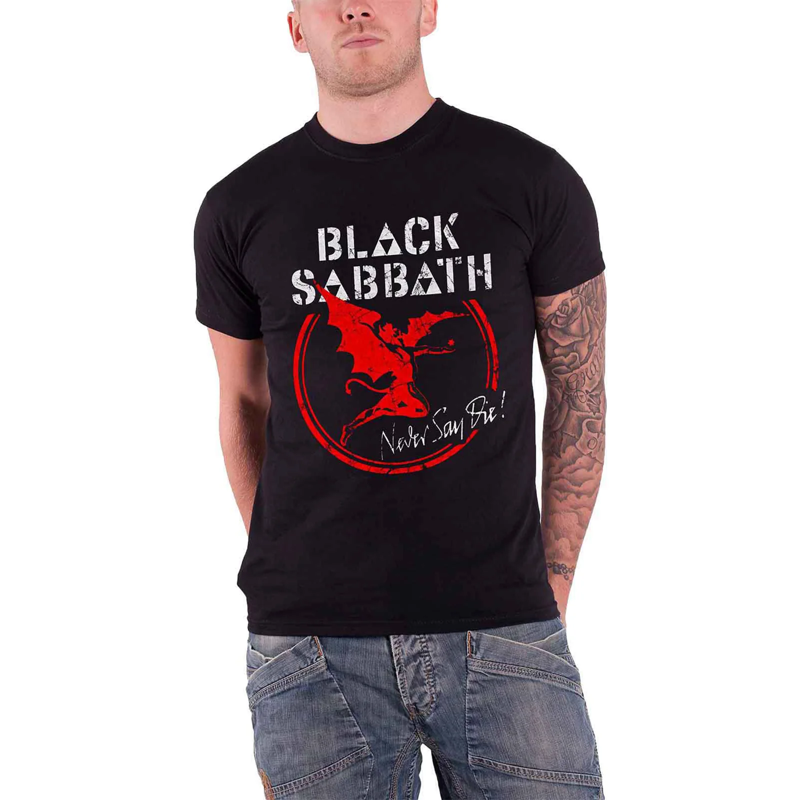 BLACK SABBATH - ARCHANGEL NEVER SAY DIE - T-Shirt Black - Image 2