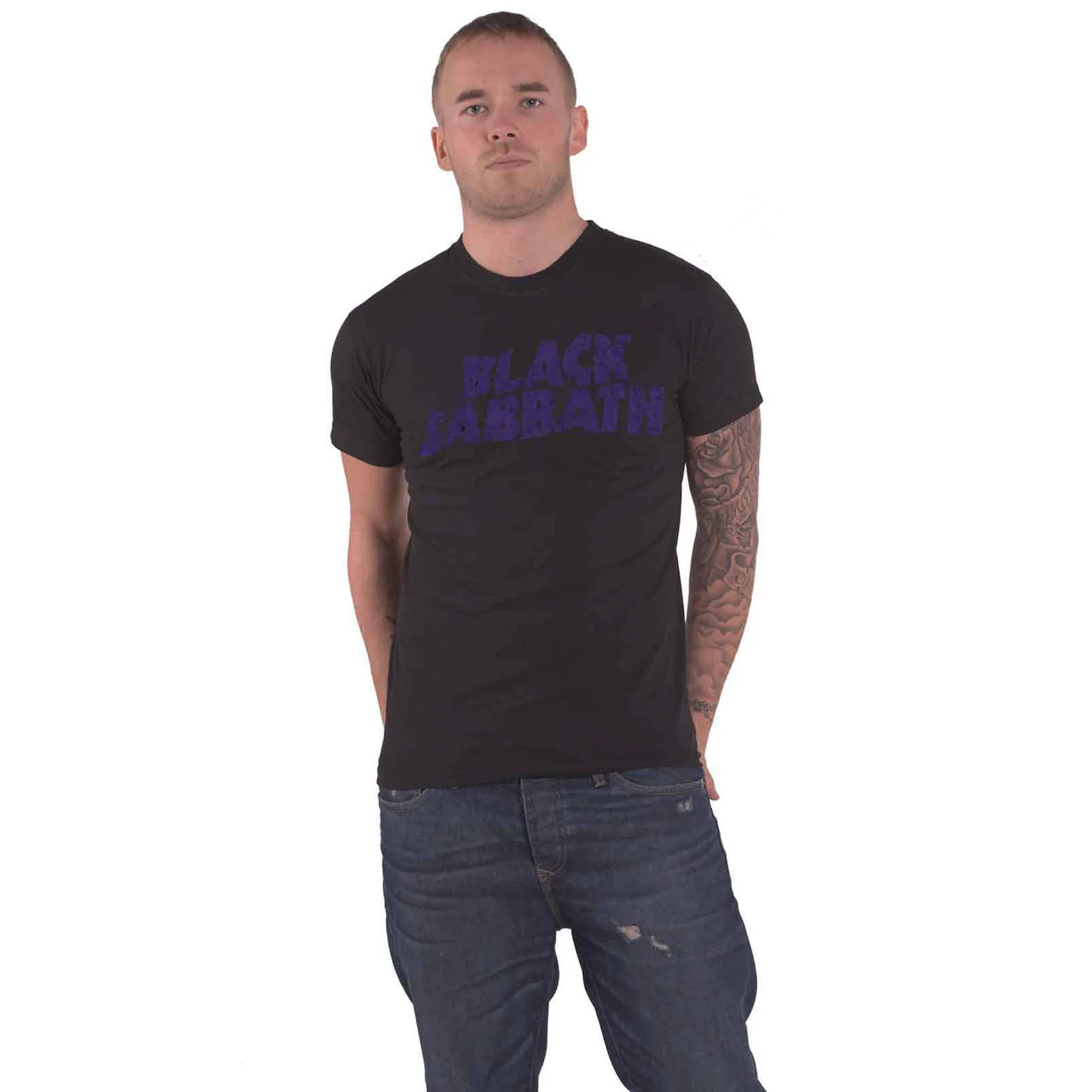 BLACK SABBATH - WAVY LOGO VINTAGE - T-Shirt Black - Image 2