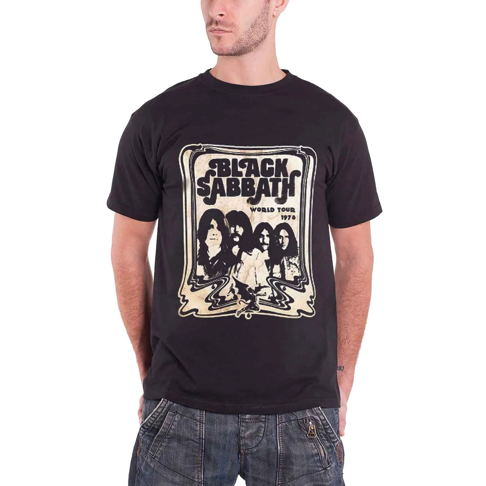 BLACK SABBATH - WORLD TOUR 1978 - T-Shirt Black - Image 2