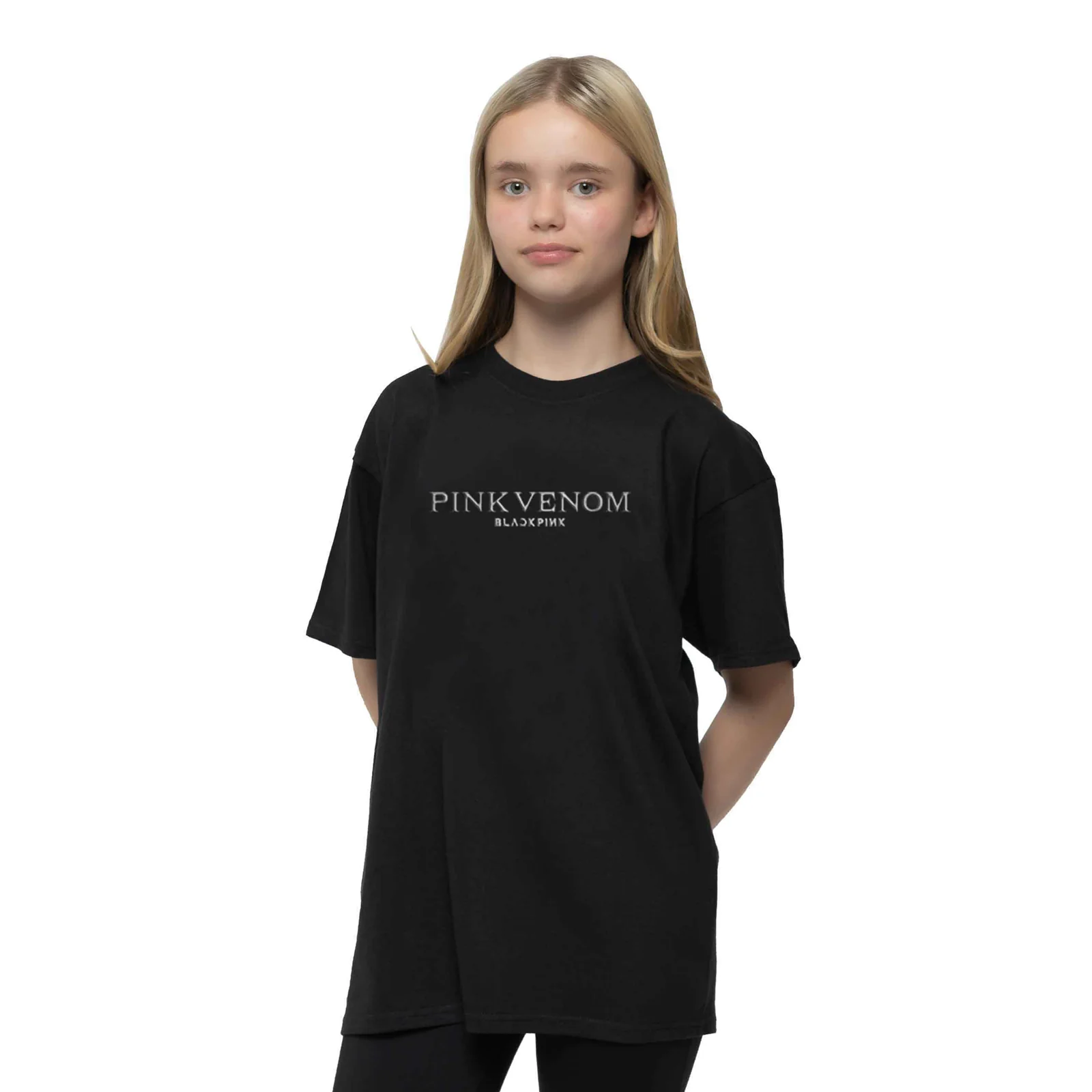 BLACKPINK - PINK VENOM - T-Shirt Black (Back Print & Embellished) - Image 3