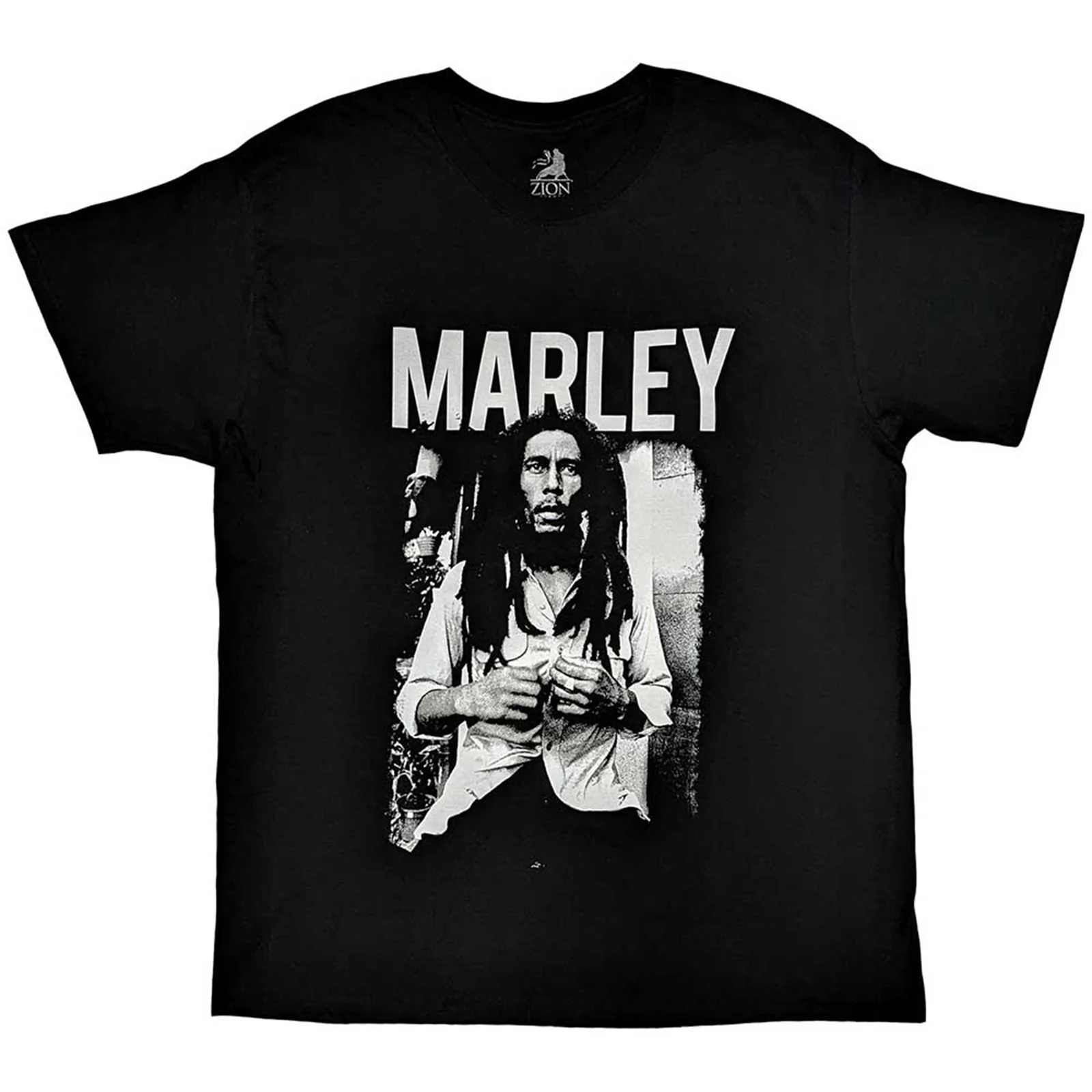 BOB MARLEY - BLACK & WHITE - T-Shirt Black