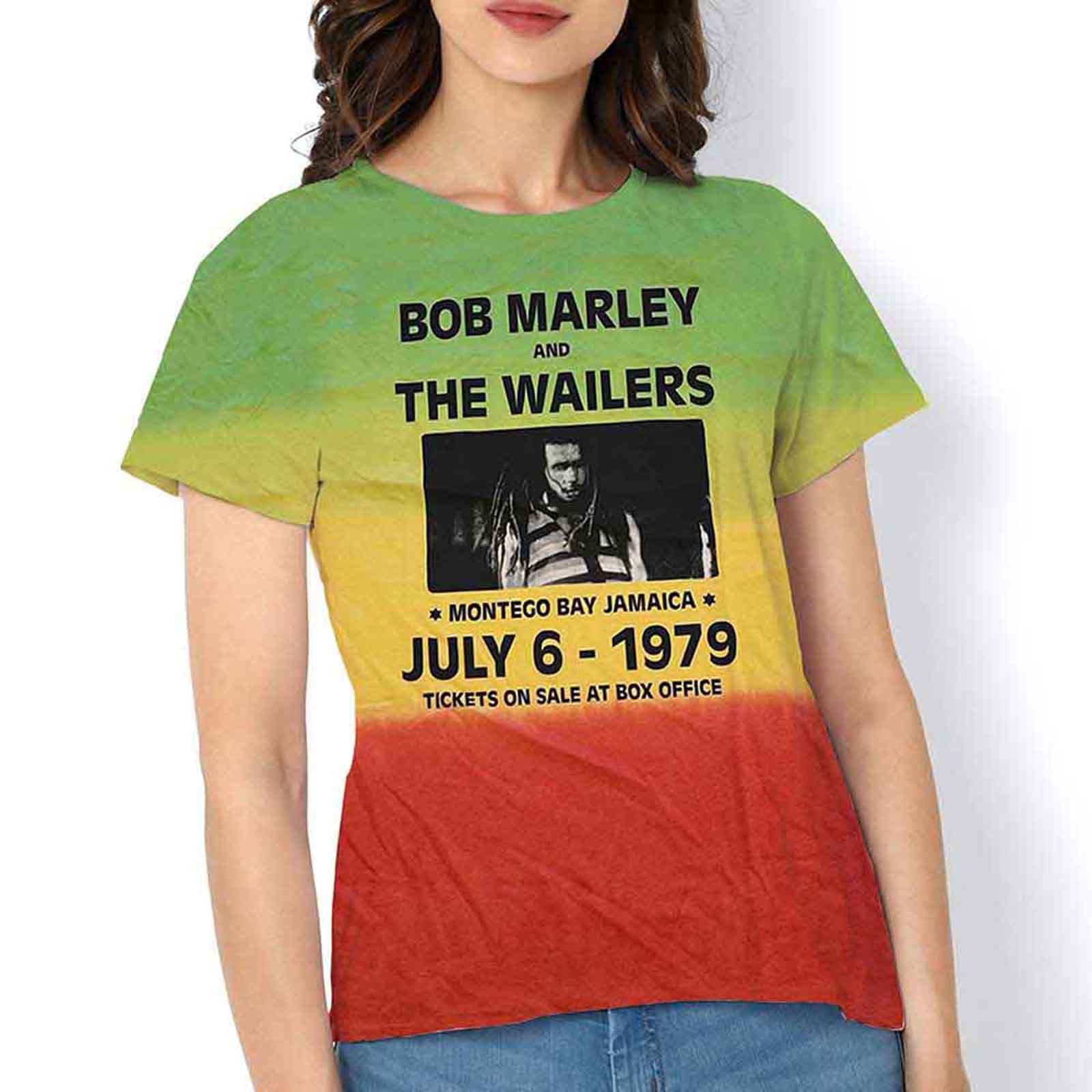 BOB MARLEY - MONTEGO BAY - T-Shirt Green (Wash Collection) - Image 3