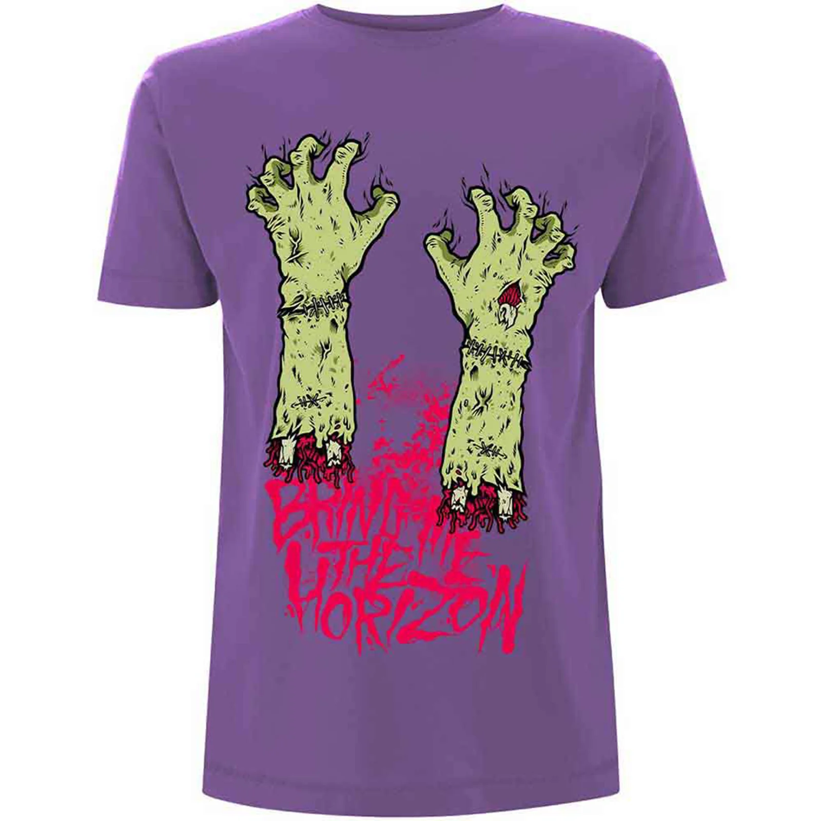 BRING ME THE HORIZON - ZOMBIE HANDS - T-Shirt Purple