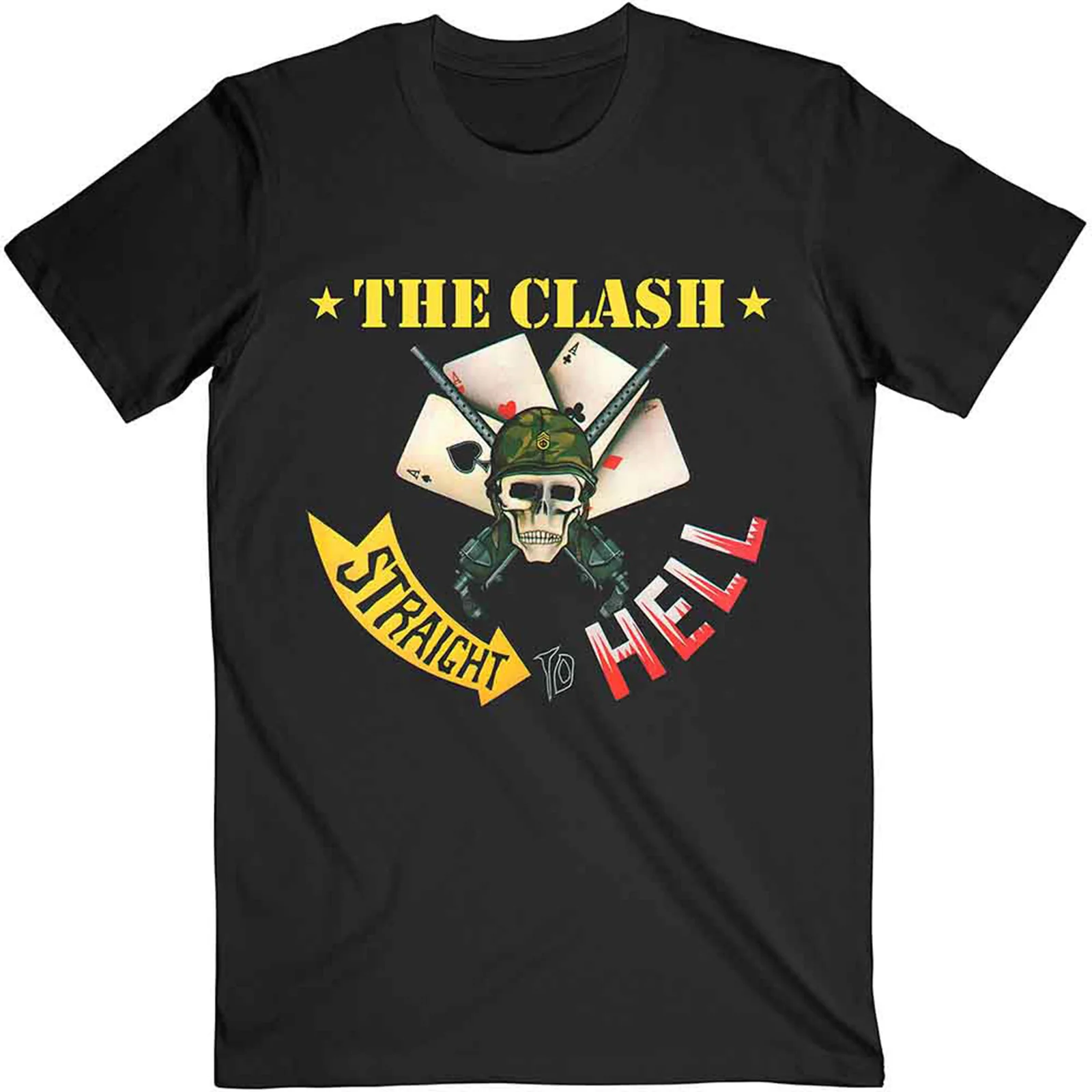 THE CLASH - STRAIGHT TO HELL SINGLE - T-Shirt Black