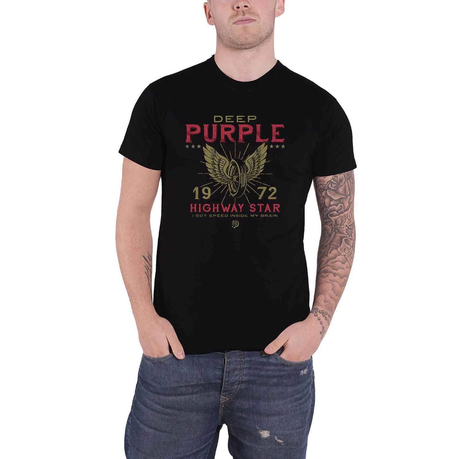 DEEP PURPLE - HIGHWAY STAR - T-Shirt Black - Image 2