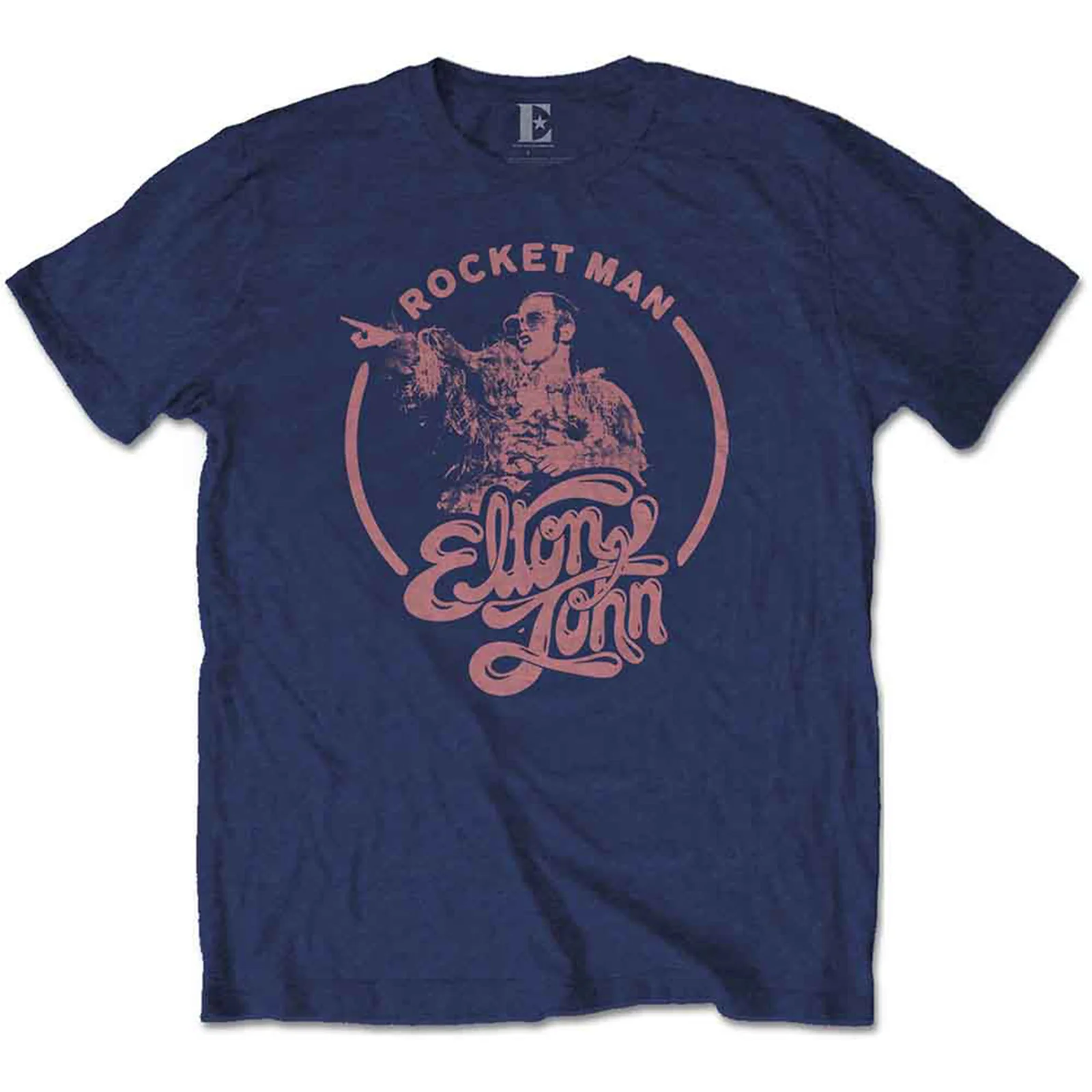 ELTON JOHN - ROCKETMAN CIRCLE POINT - T-Shirt Blue