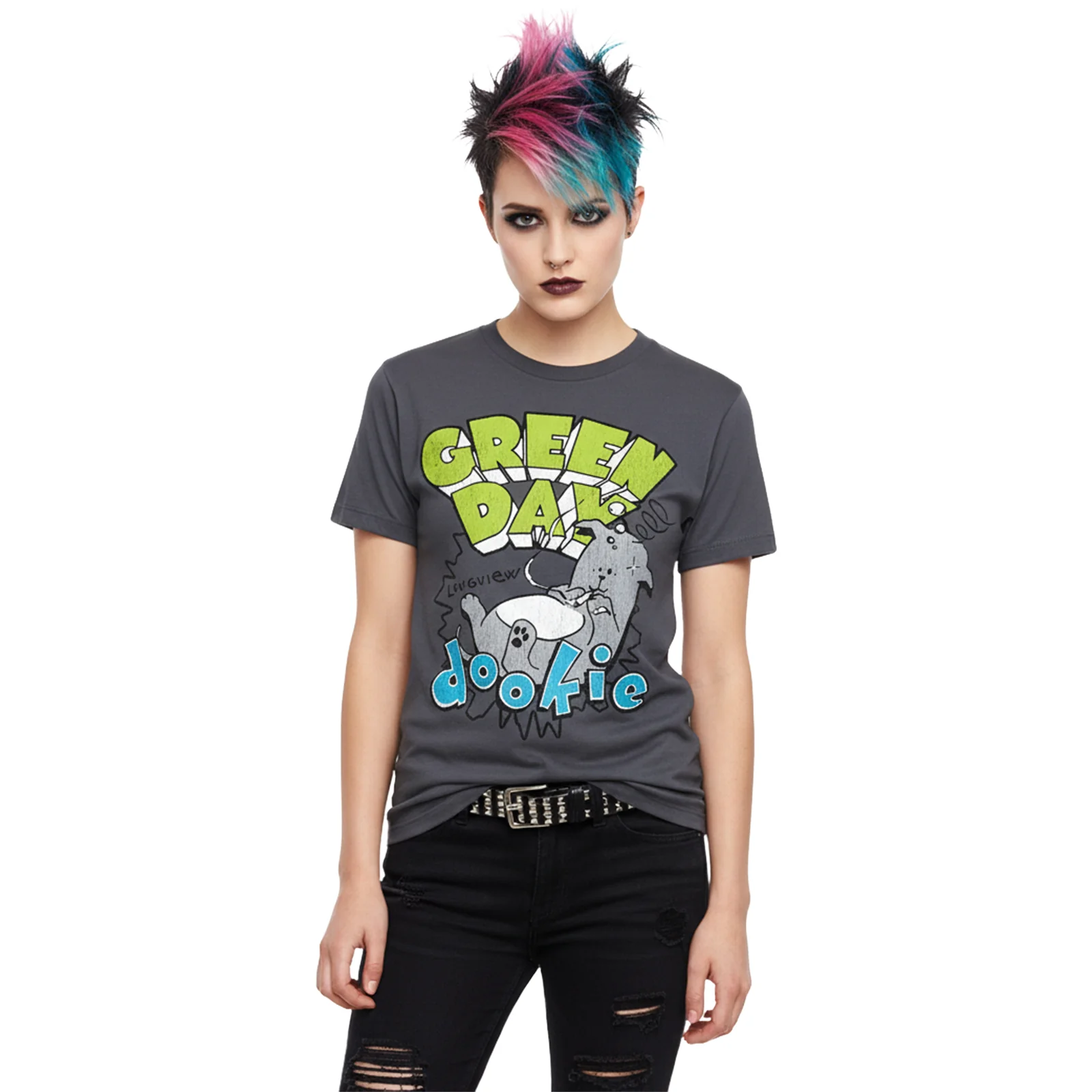 GREEN DAY - DOOKIE LONGVIEW - T-Shirt Charcoal - Image 3