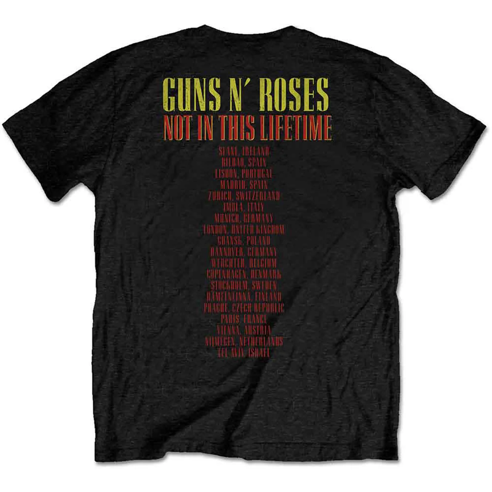 GUNS N ROSES - PISTOLS & ROSES - T-Shirt Black (Back Print) - Image 2