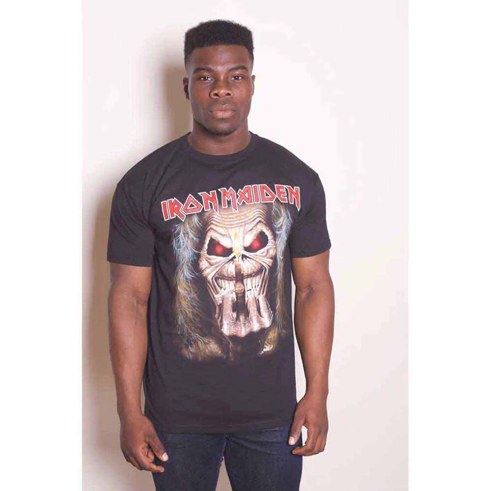 IRON MAIDEN - EDDIE CANDLE FINGER - T-Shirt Black - Image 2