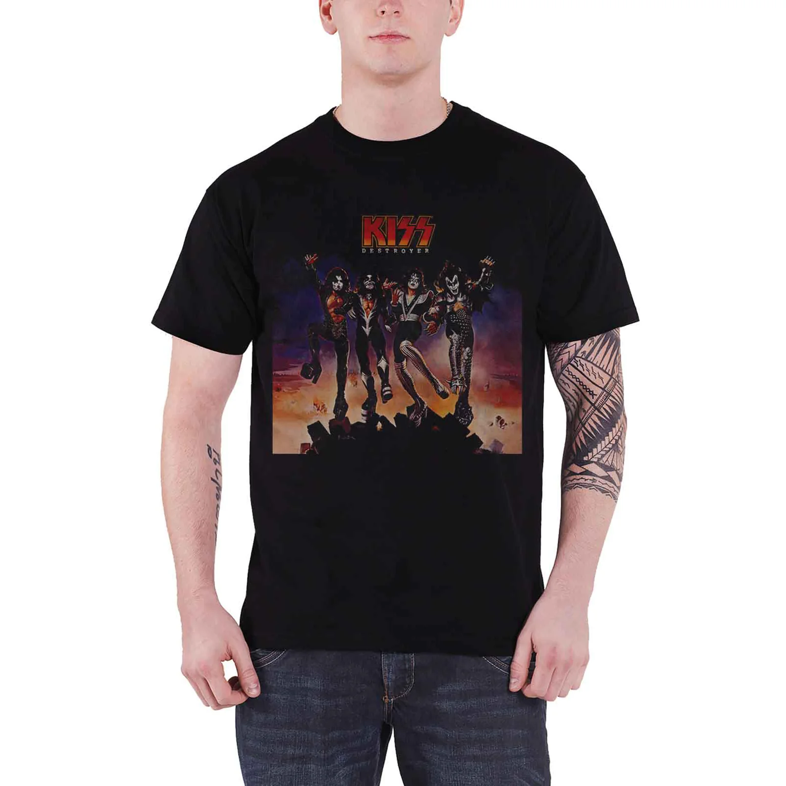 KISS - DESTROYER - T-Shirt Black - Image 2