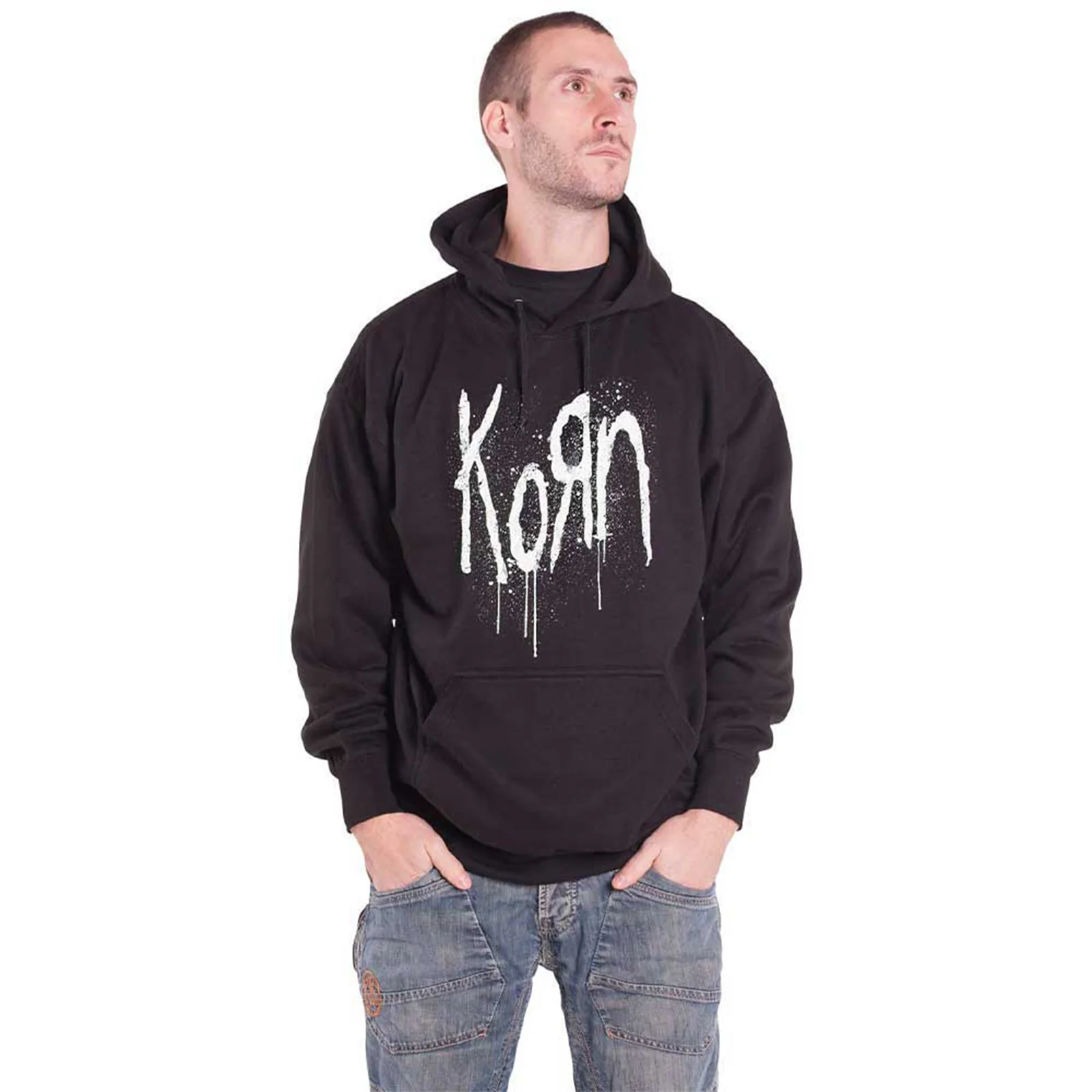 KORN - STILL A FREAK - Pullover Hoodie Black (Back Print) - Image 3