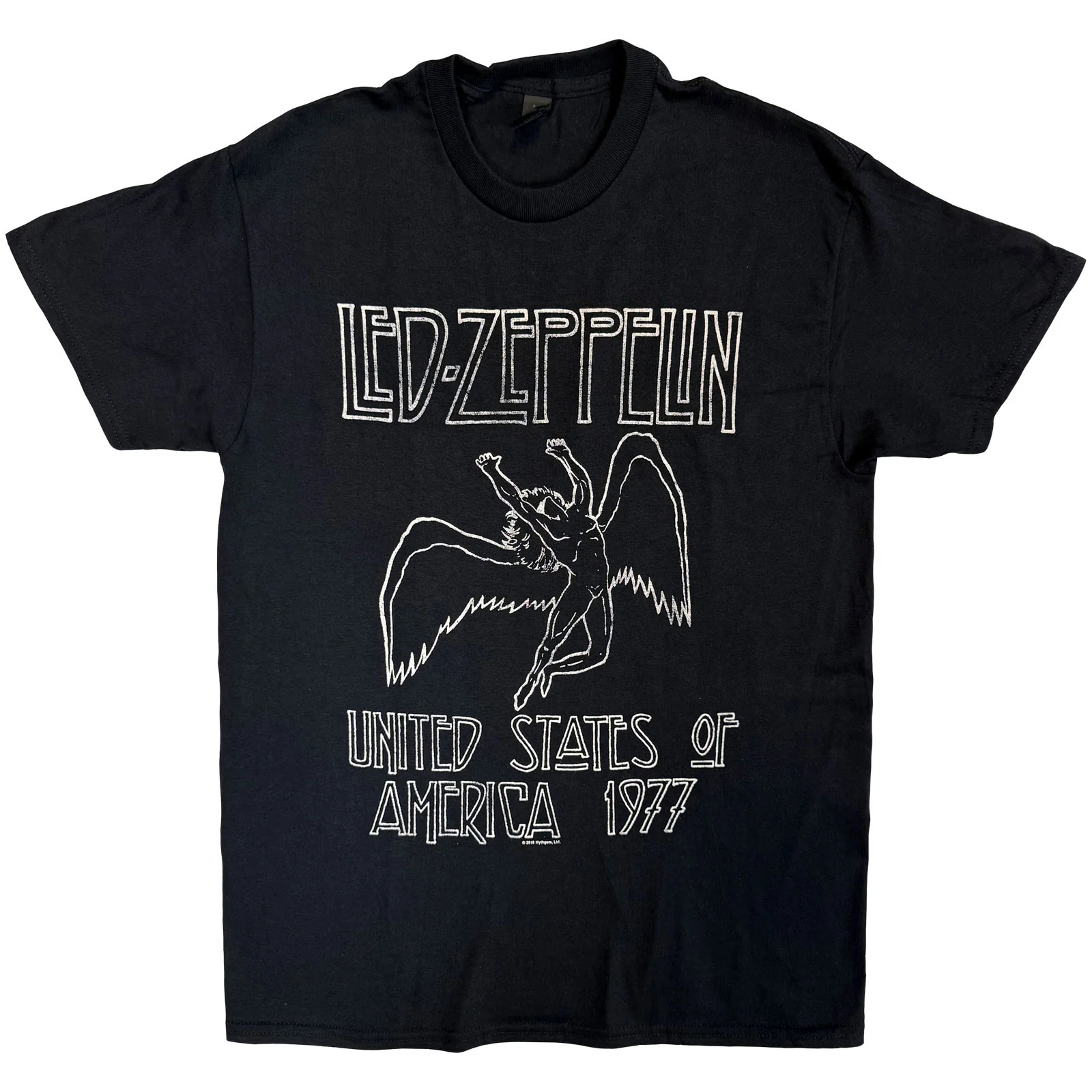 LED ZEPPELIN - USA '77. - T-Shirt Black