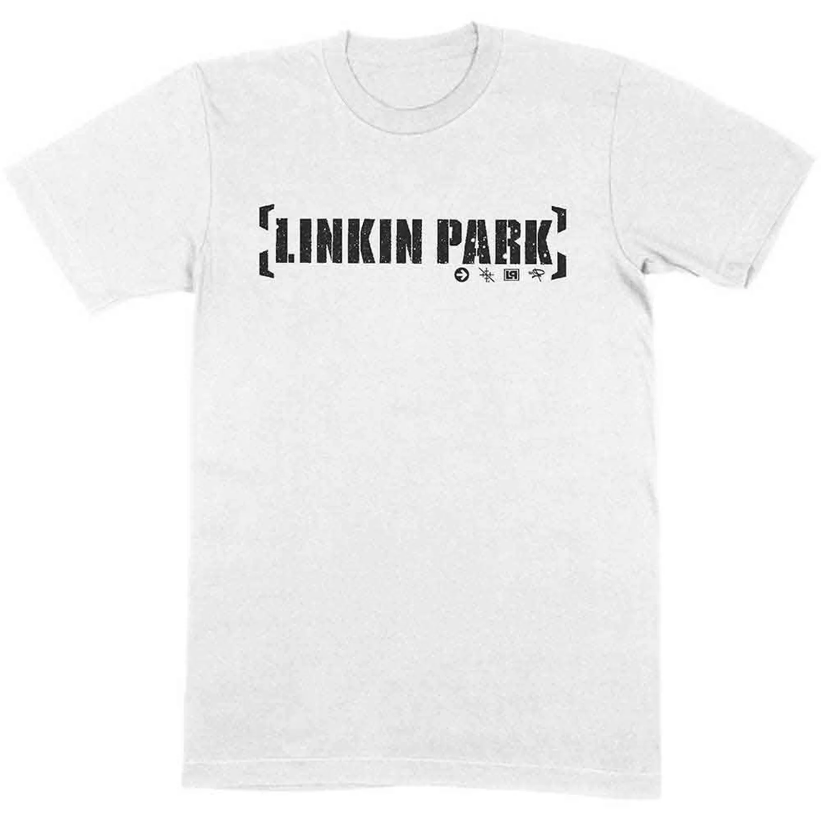 LINKIN PARK - BRACKET LOGO - T-Shirt White