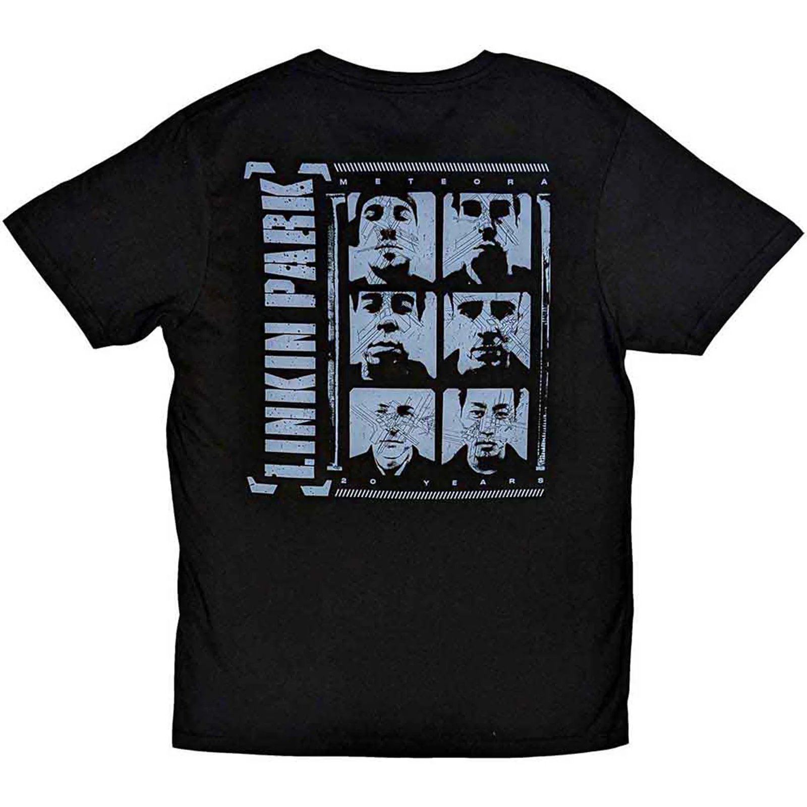 LINKIN PARK - METEORA PORTRAITS - T-Shirt Black (Back Print) - Image 2