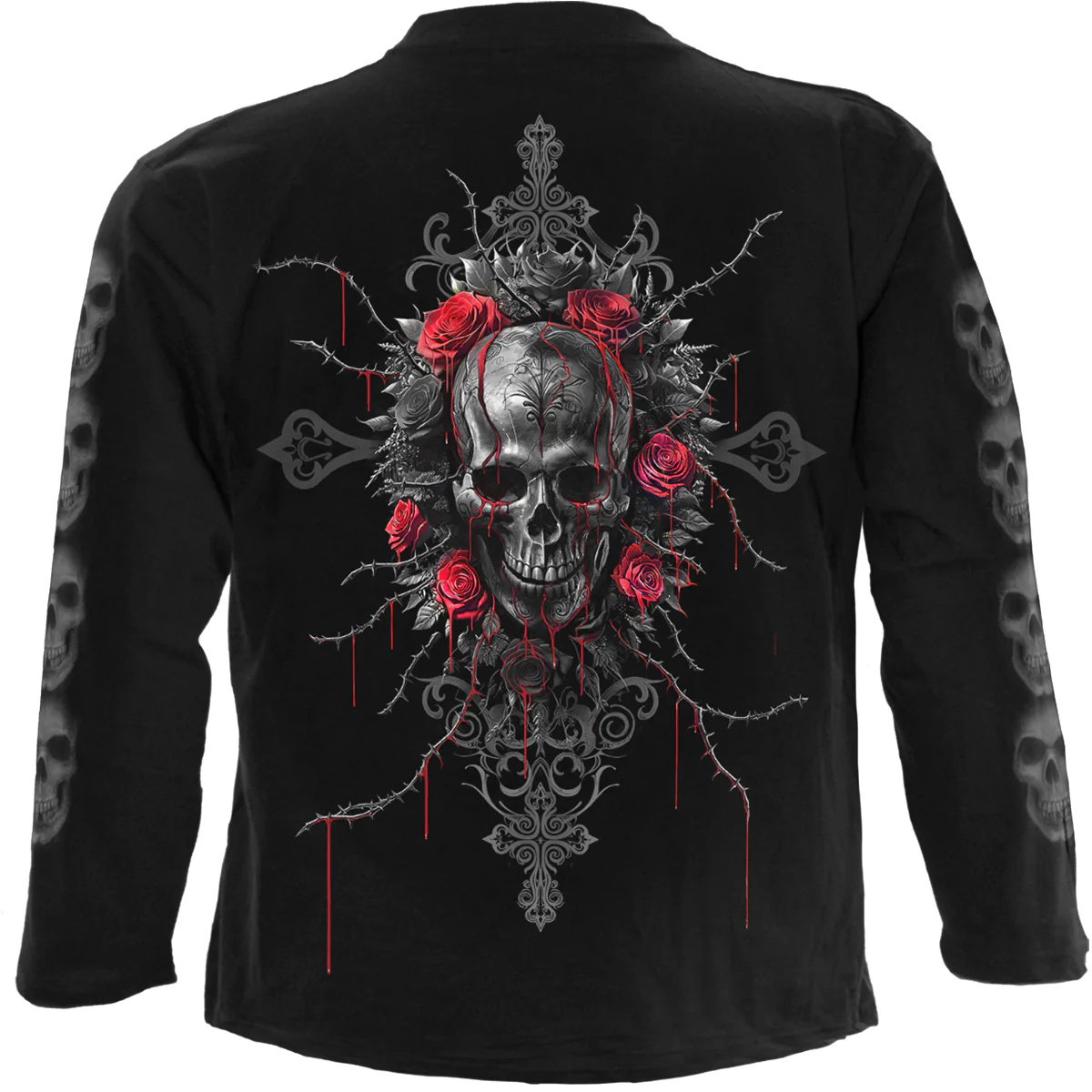 LOVE IS DEAD - Longsleeve T-Shirt Black - Image 2