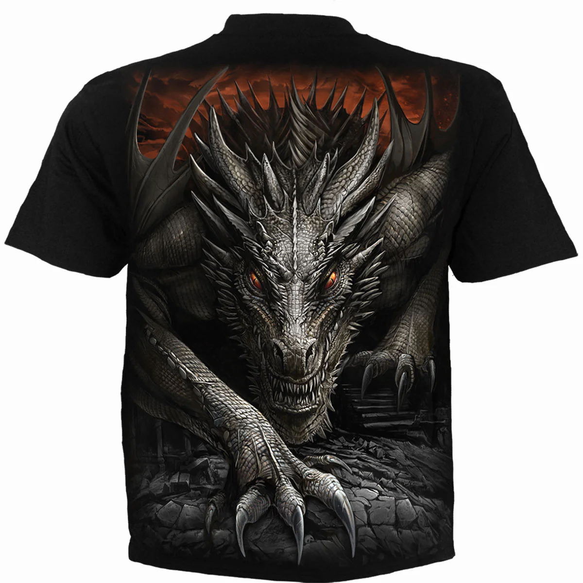 MAJESTIC DRACO - Kids T-Shirt Black - Image 2