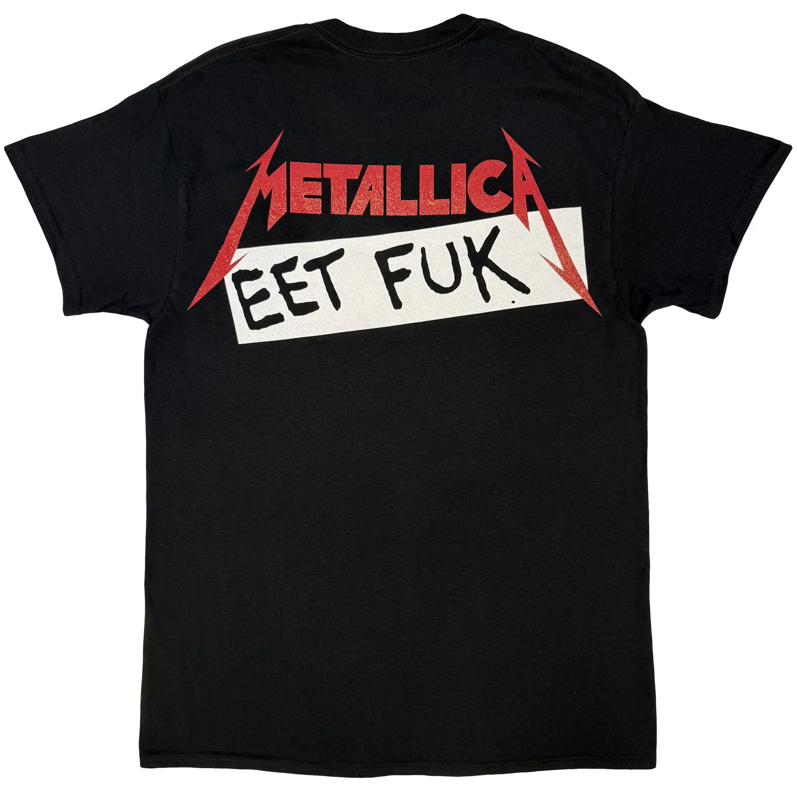 METALLICA - EET FUK - T-Shirt Black (Back Print) - Image 2