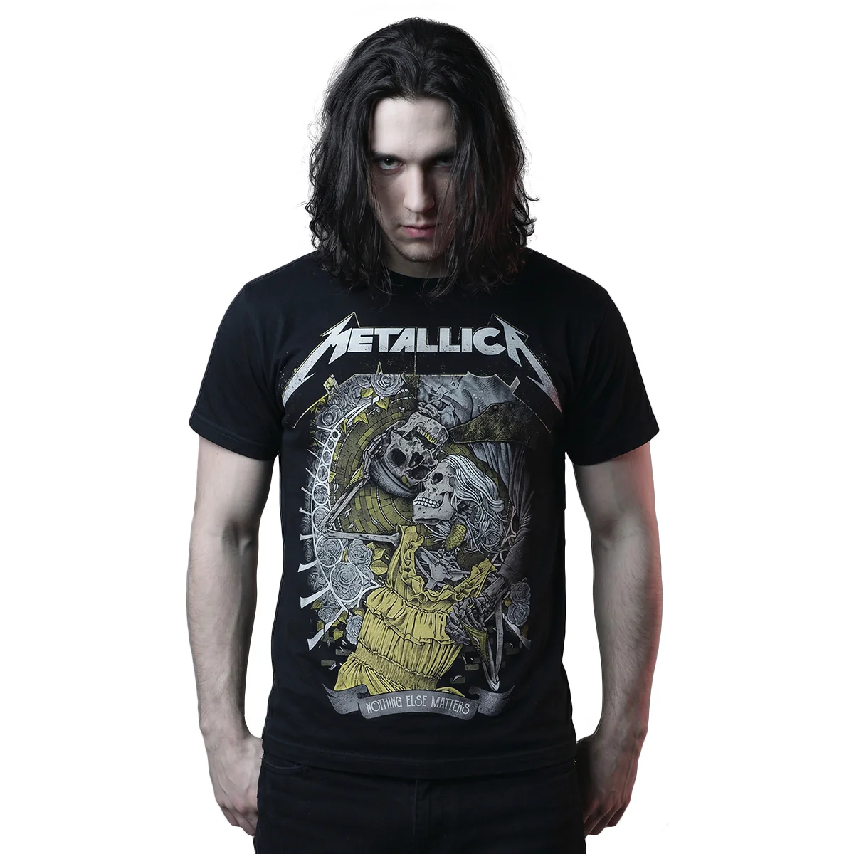 METALLICA - NOTHING ELSE MATTERS - Front Print T-Shirt Black - Image 2