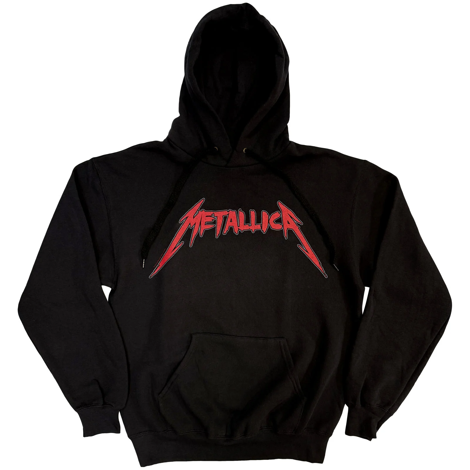 METALLICA - SKULL SCREAMING RED - Pullover Hoodie Black (Back Print)