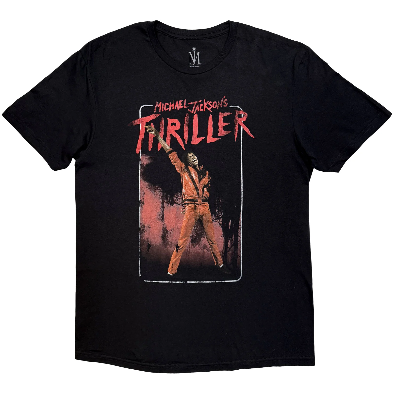 MICHAEL JACKSON - THRILLER WHITE RED SUIT - T-Shirt Black