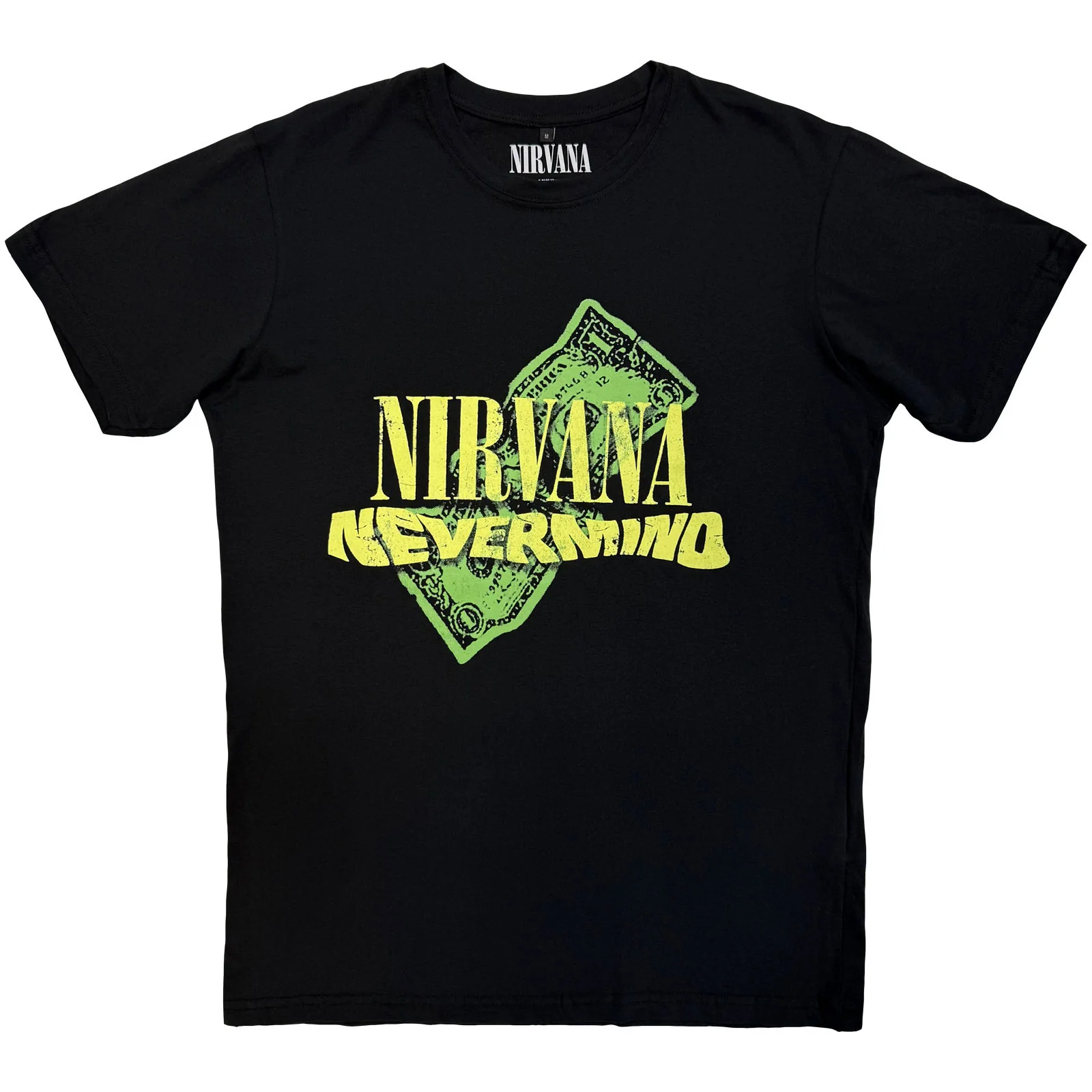 NIRVANA - NEVERMIND DOLLAR - Carbon T-Shirt Black