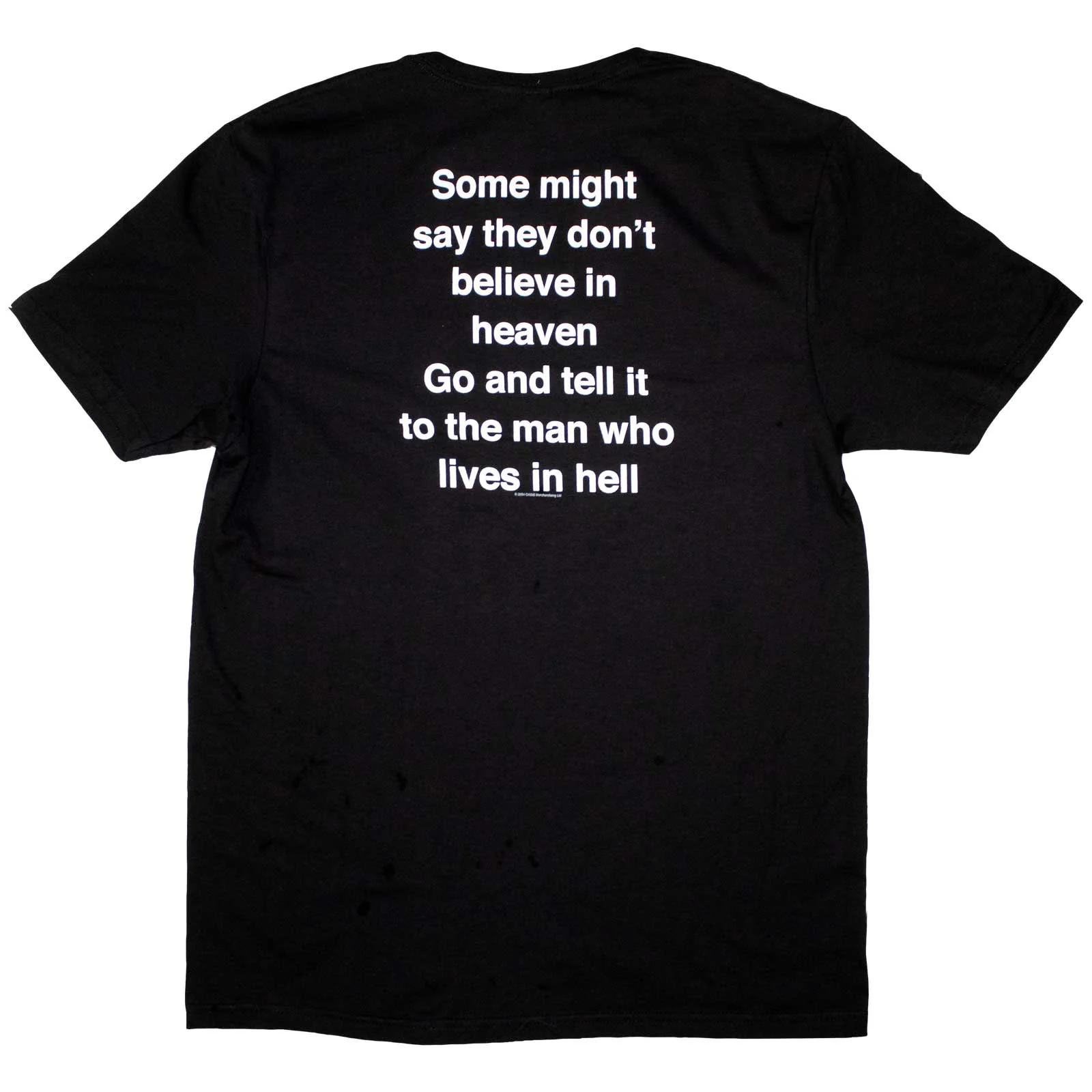 OASIS - SOME MIGHT SAY LYRIC - T-Shirt Black (Back Print) - Image 2
