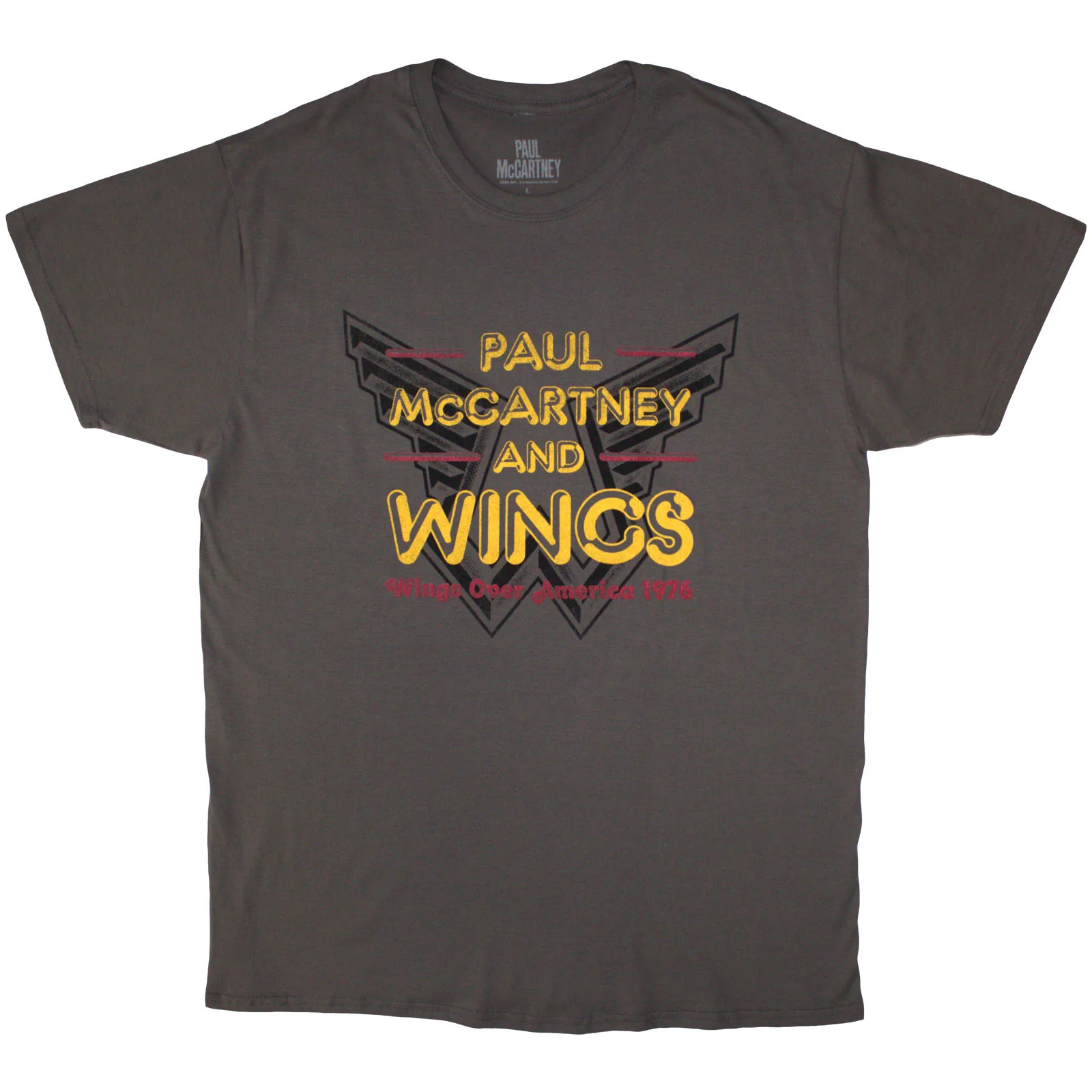 PAUL MCCARTNEY - WINGS OVER AMERICA '76 - T-Shirt Grey