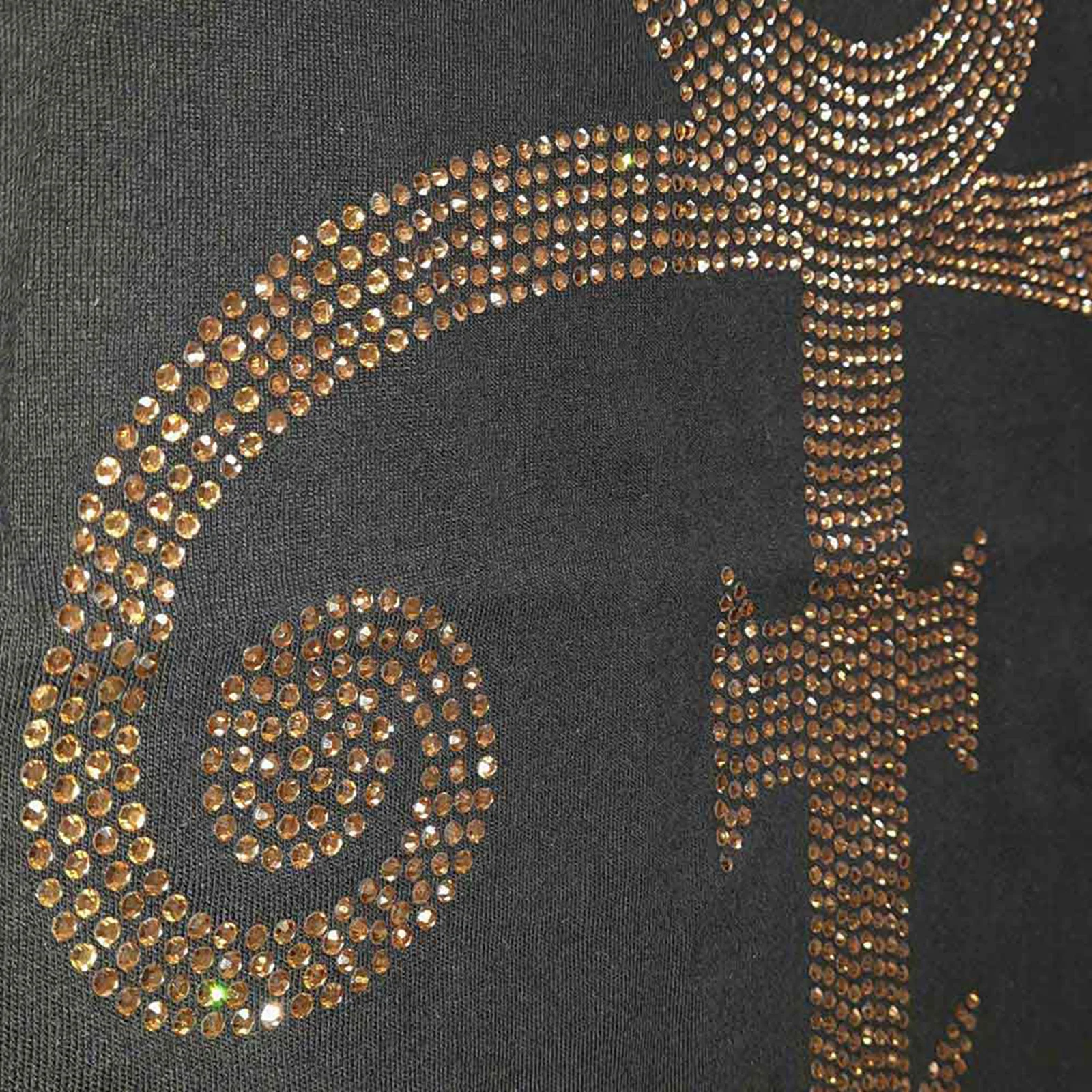 PRINCE - GOLD SYMBOL - T-Shirt Black (Embellished) - Image 2