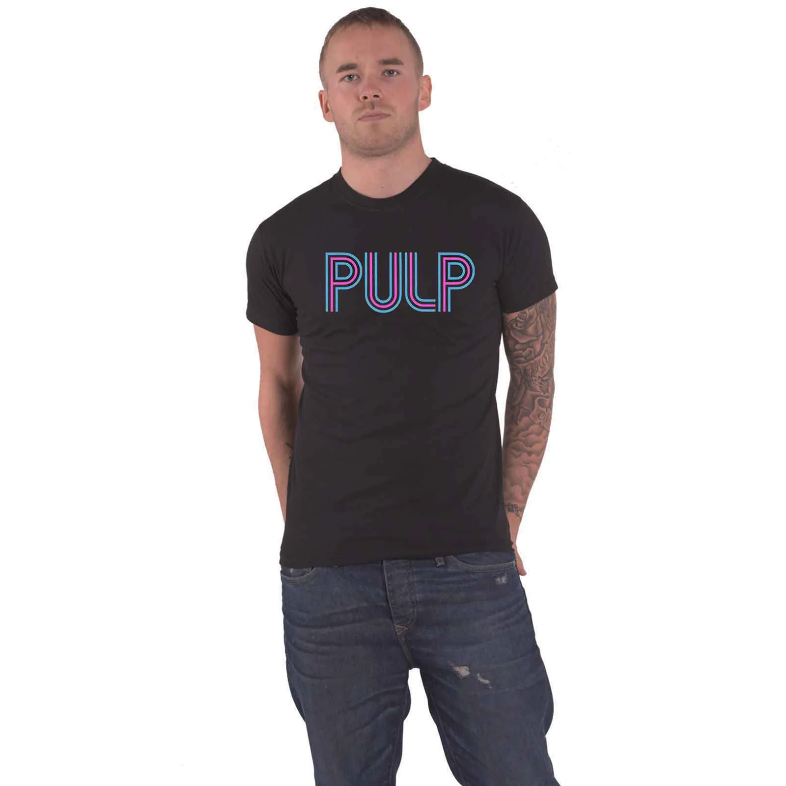 PULP - INTRO LOGO - T-Shirt Black - Image 2