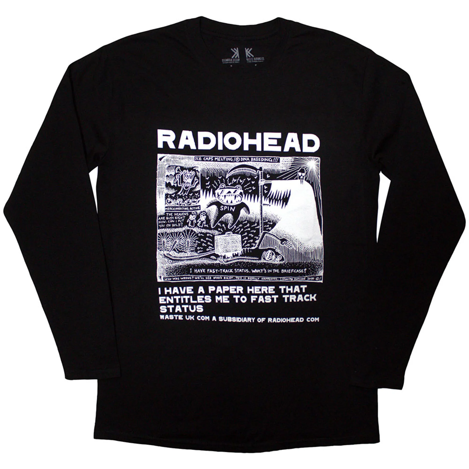 RADIOHEAD - ICE CAPS - Long Sleeve T-Shirt Black
