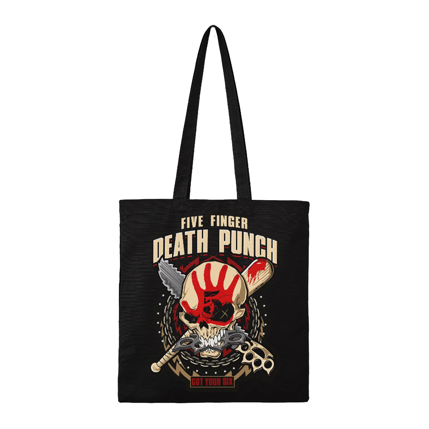 Rocksax Five Finger Death Punch Tote Bag - Got Your Six
