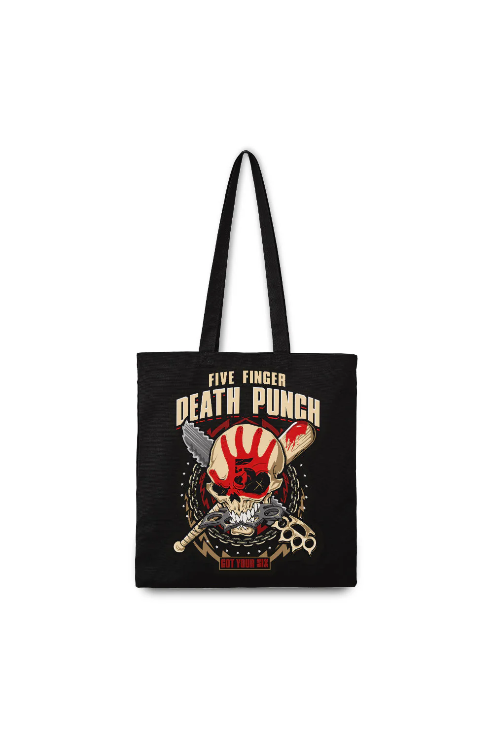 Rocksax Five Finger Death Punch Tote Bag - Got Your Six - Image 2