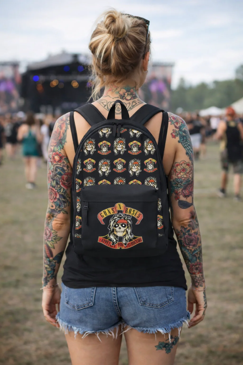 Rocksax Guns N' Roses Backpack - Appetite For Destruction All Over Print - Image 3