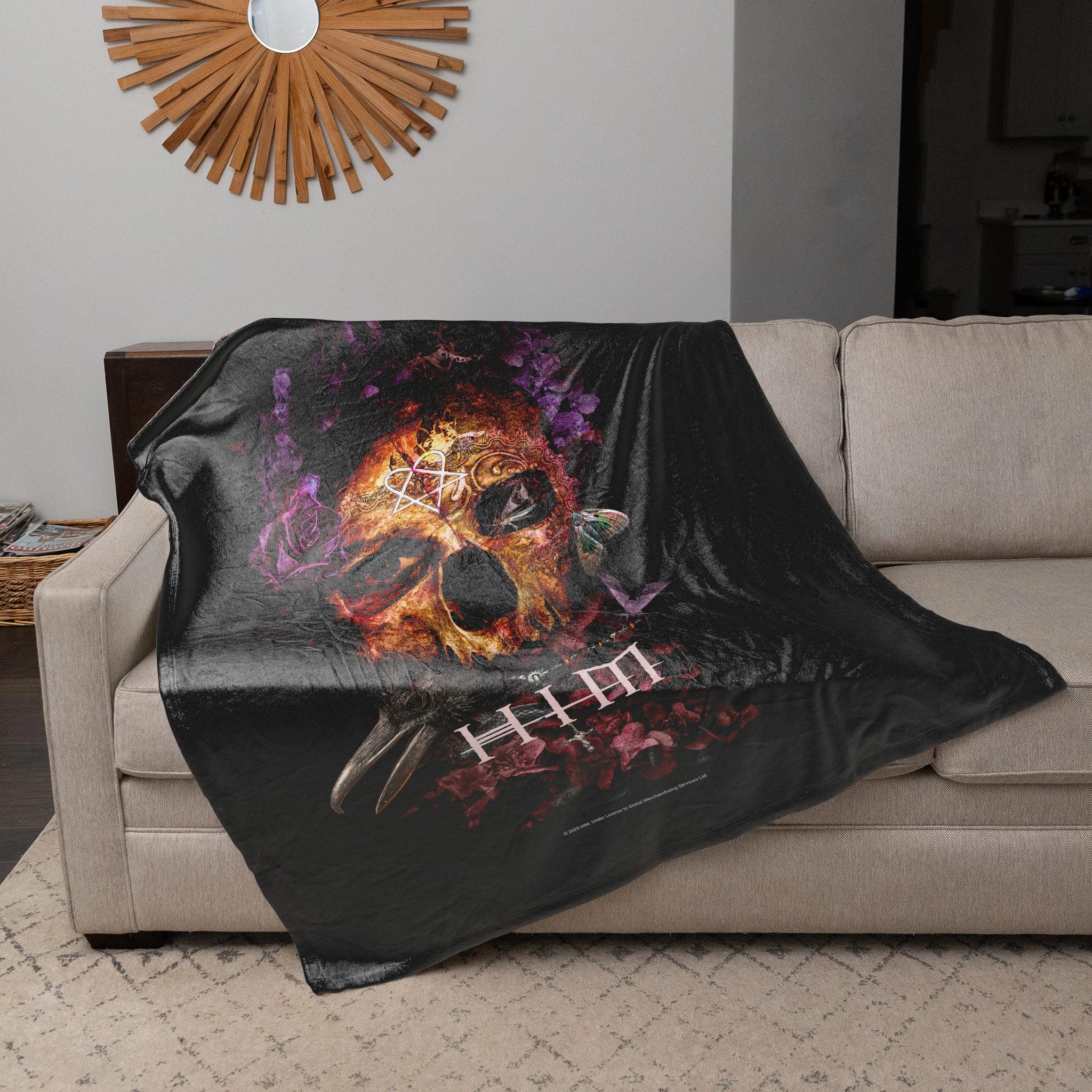Rocksax HIM Sherpa Fleece Blanket - Corpus - Image 3