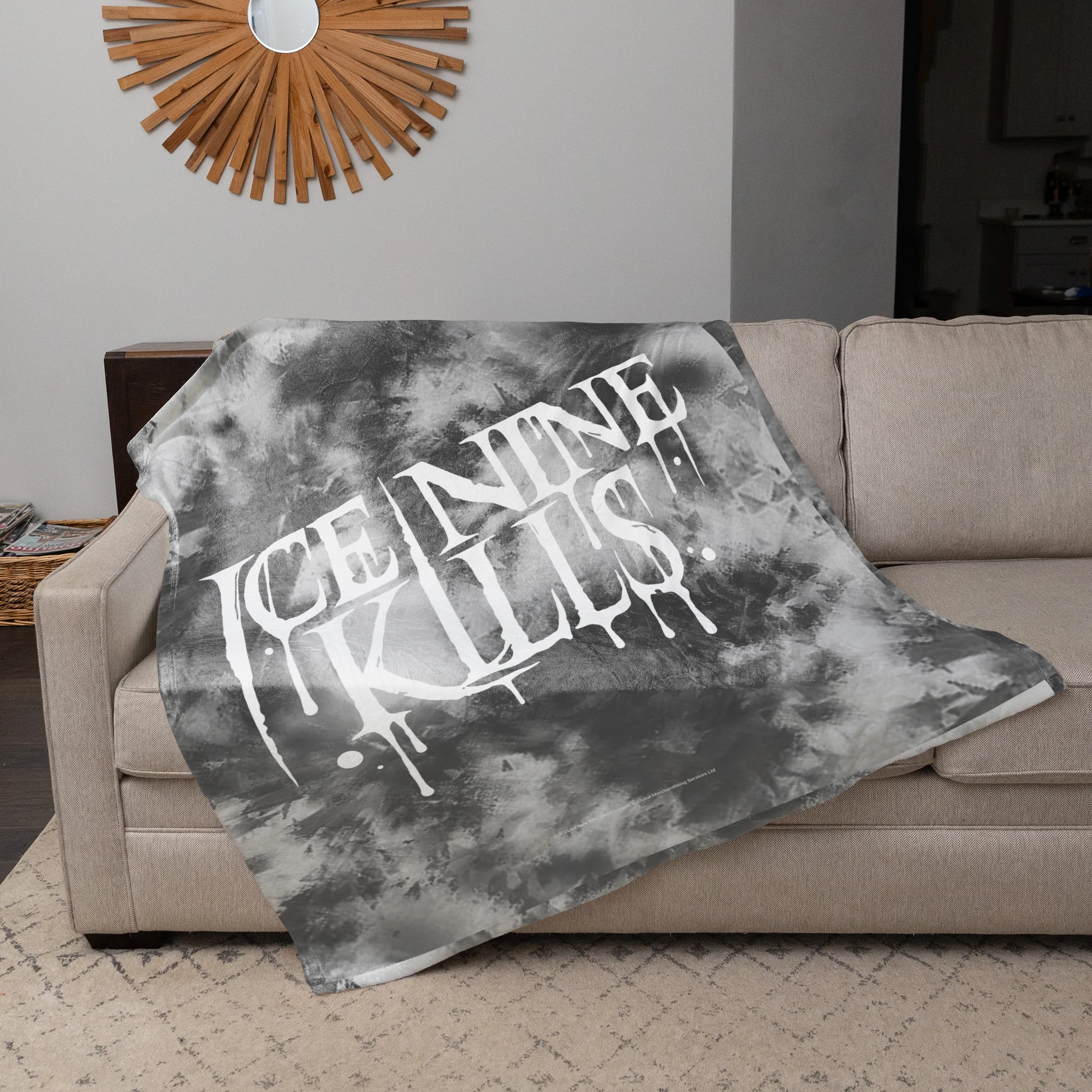 Rocksax Ice Nine Kills Sherpa Fleece Blanket - Drippy logo - Image 3