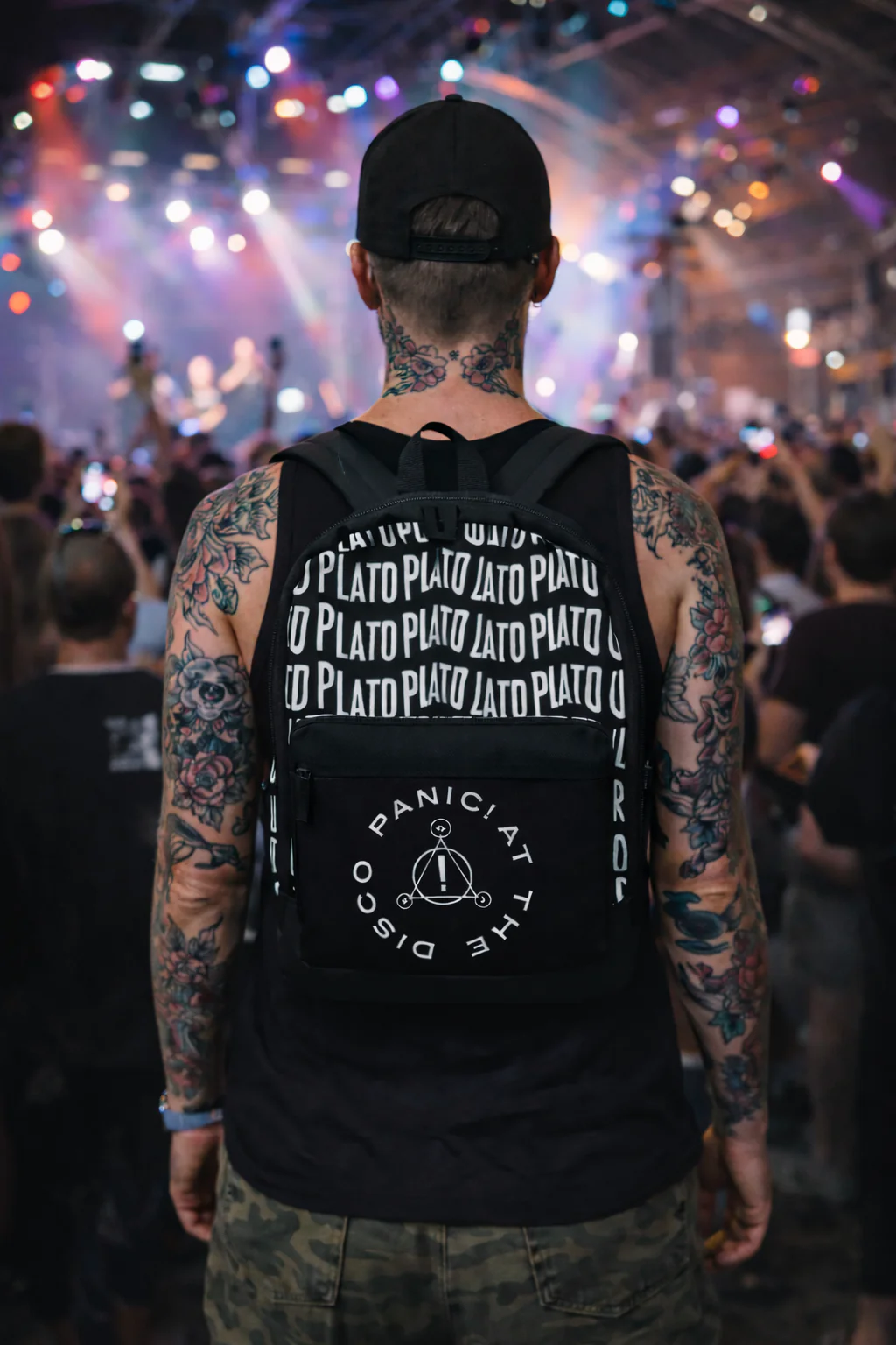 Rocksax Panic!! At The Disco Backpack - Disco Logo - Image 2
