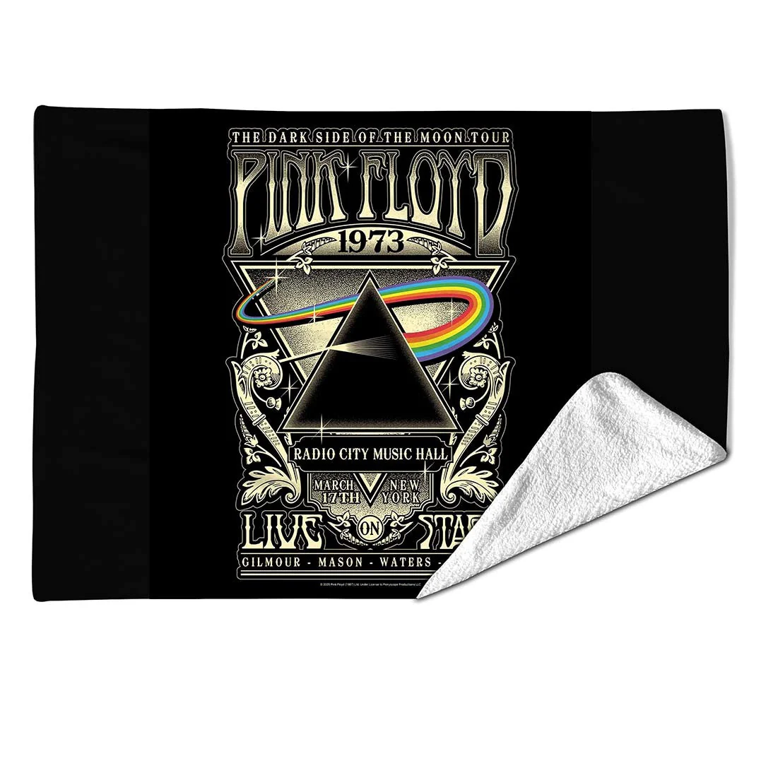 Rocksax Pink Floyd Sherpa Fleece Blanket - 1973 Live - Image 2