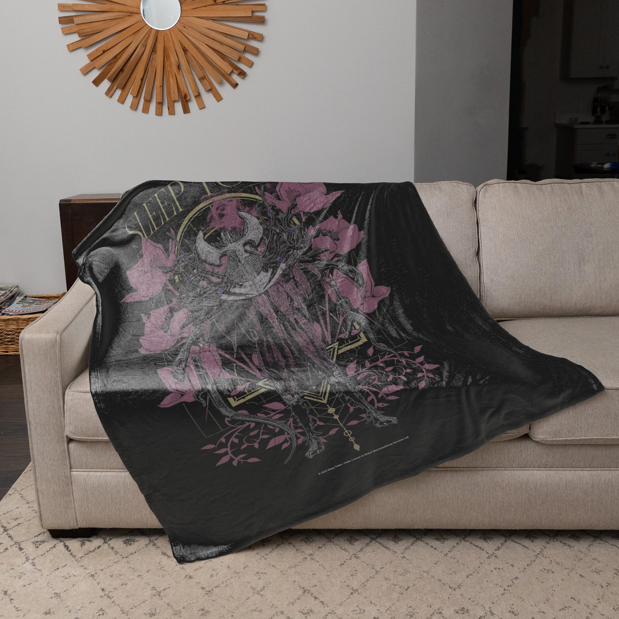 Rocksax Sleep Token Sherpa Fleece Blanket - Even In Arcadia 2 - Image 3