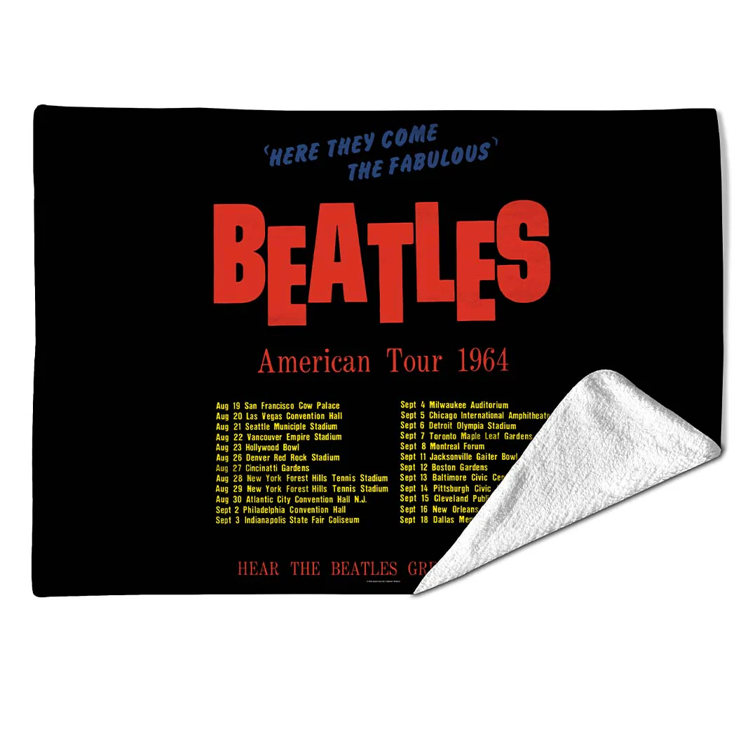Rocksax The Beatles Blanket - America Tour Black - Image 2