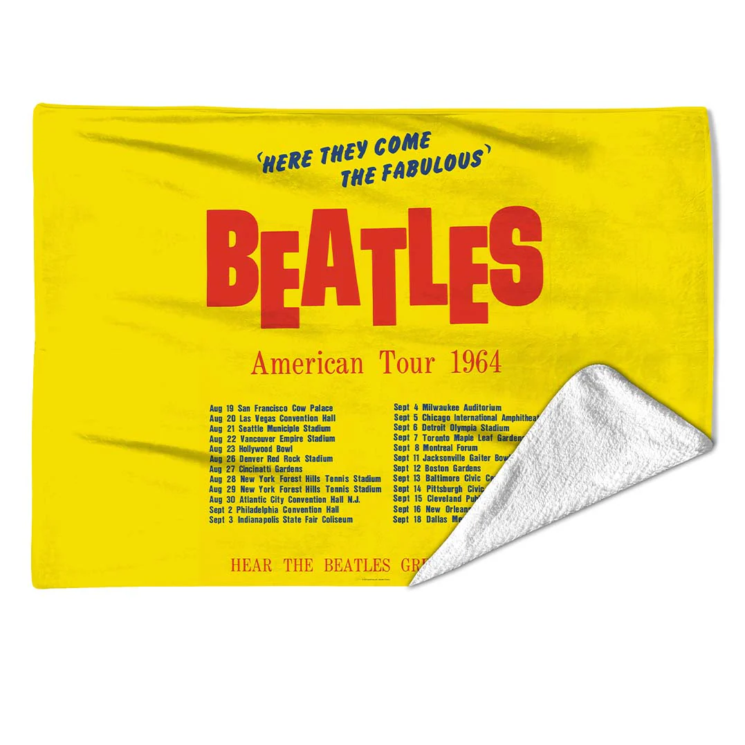 Rocksax The Beatles Blanket - America Tour Yellow - Image 2