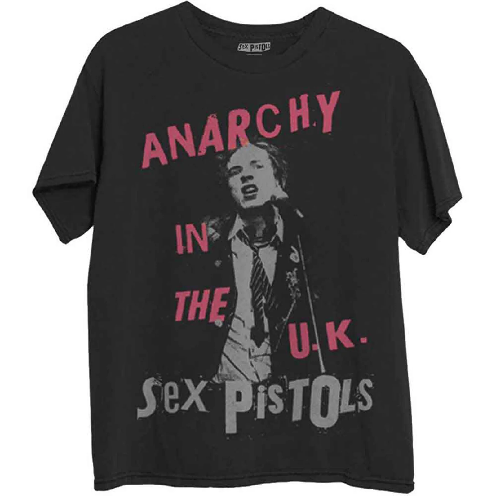 THE SEX PISTOLS - ANARCHY IN THE UK - T-Shirt Black