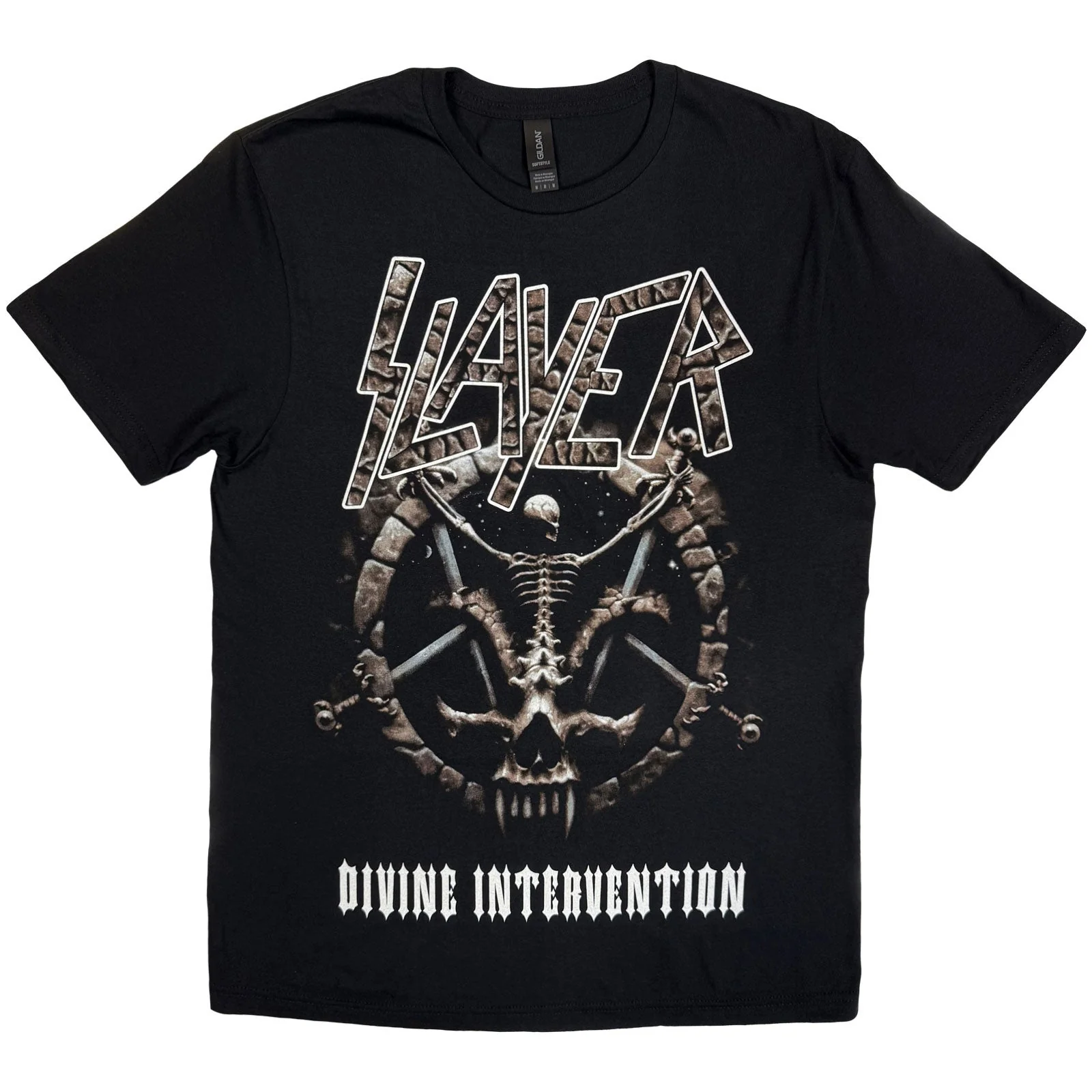 SLAYER - DIVINE INTERVENTION 2014 DATES - T-Shirt Black (Back Print) - Image 3