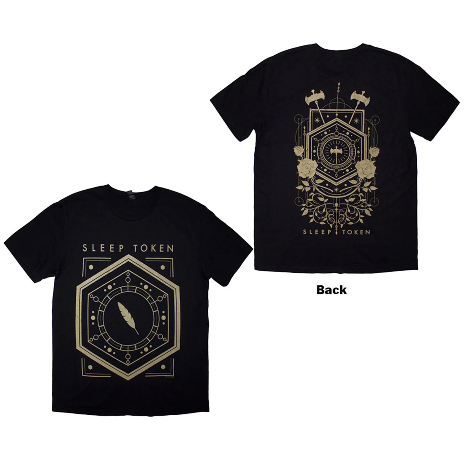 SLEEP TOKEN - EMERGENCE FEATHERED HOST - T-Shirt Black (Back Print)