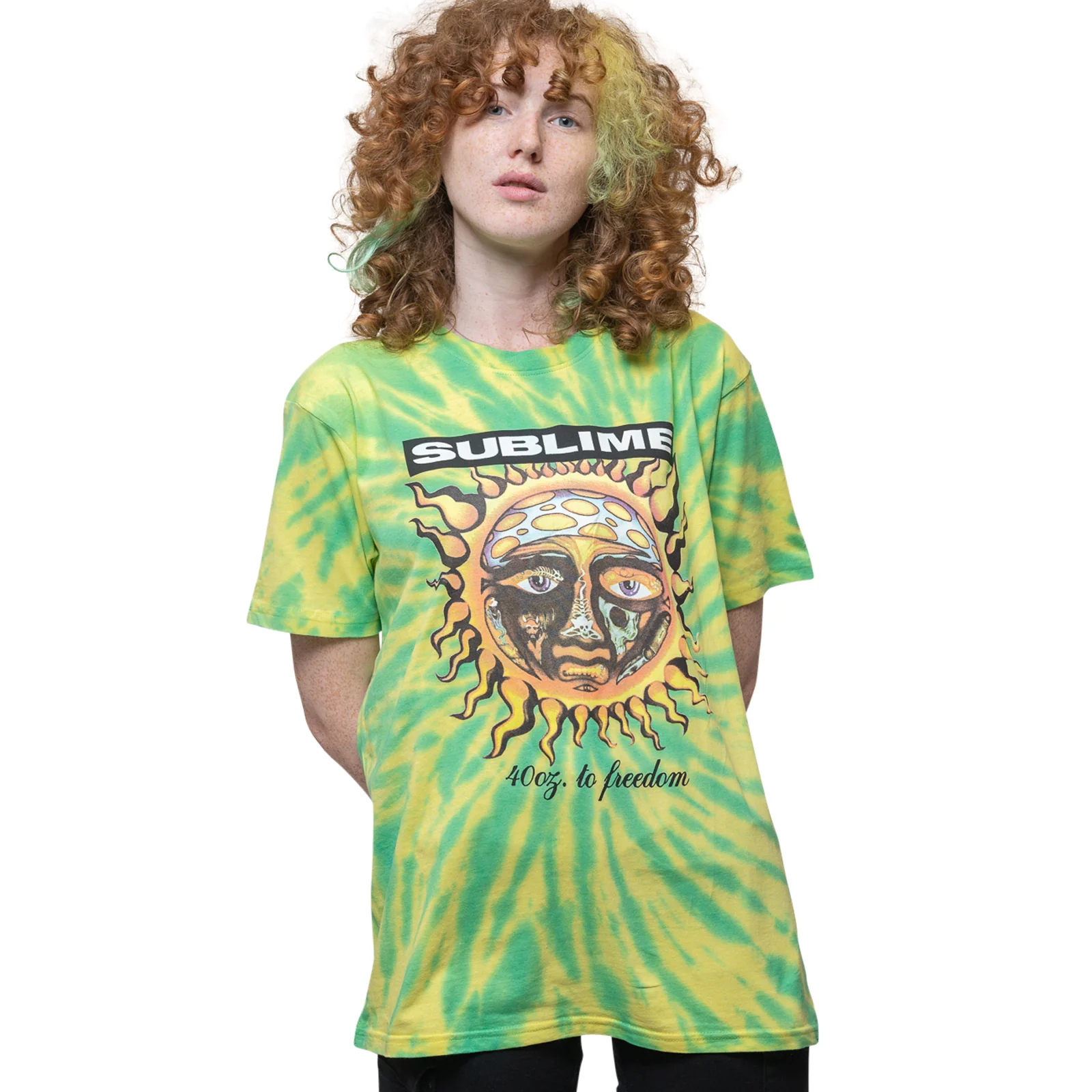 SUBLIME - 40OZ TO FREEDOM - T-Shirt Green (Wash Collection) - Image 2