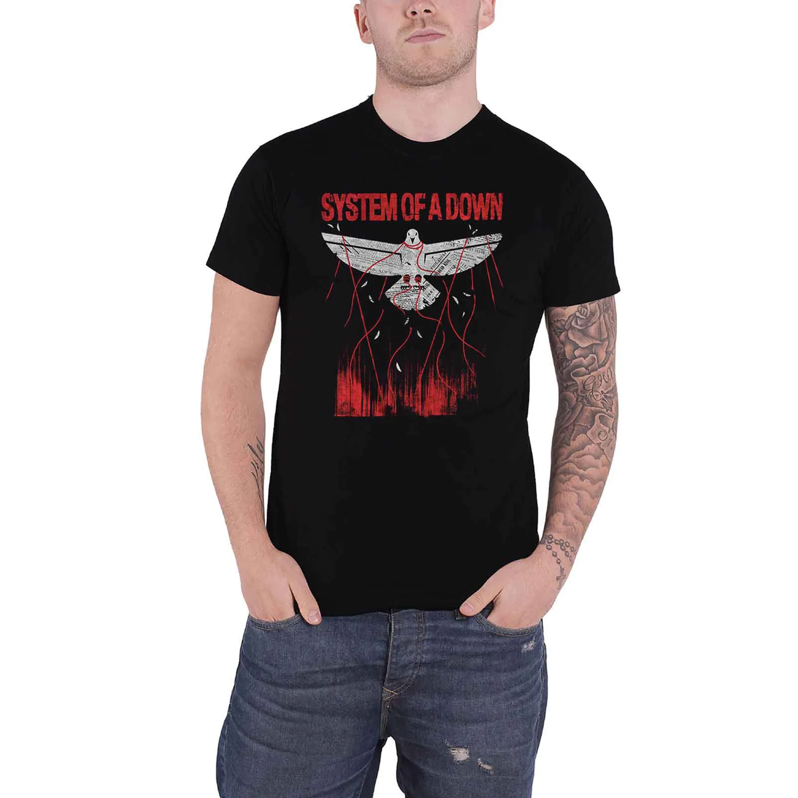SYSTEM OF A DOWN - DOVE OVERCOME - T-Shirt Black - Image 2