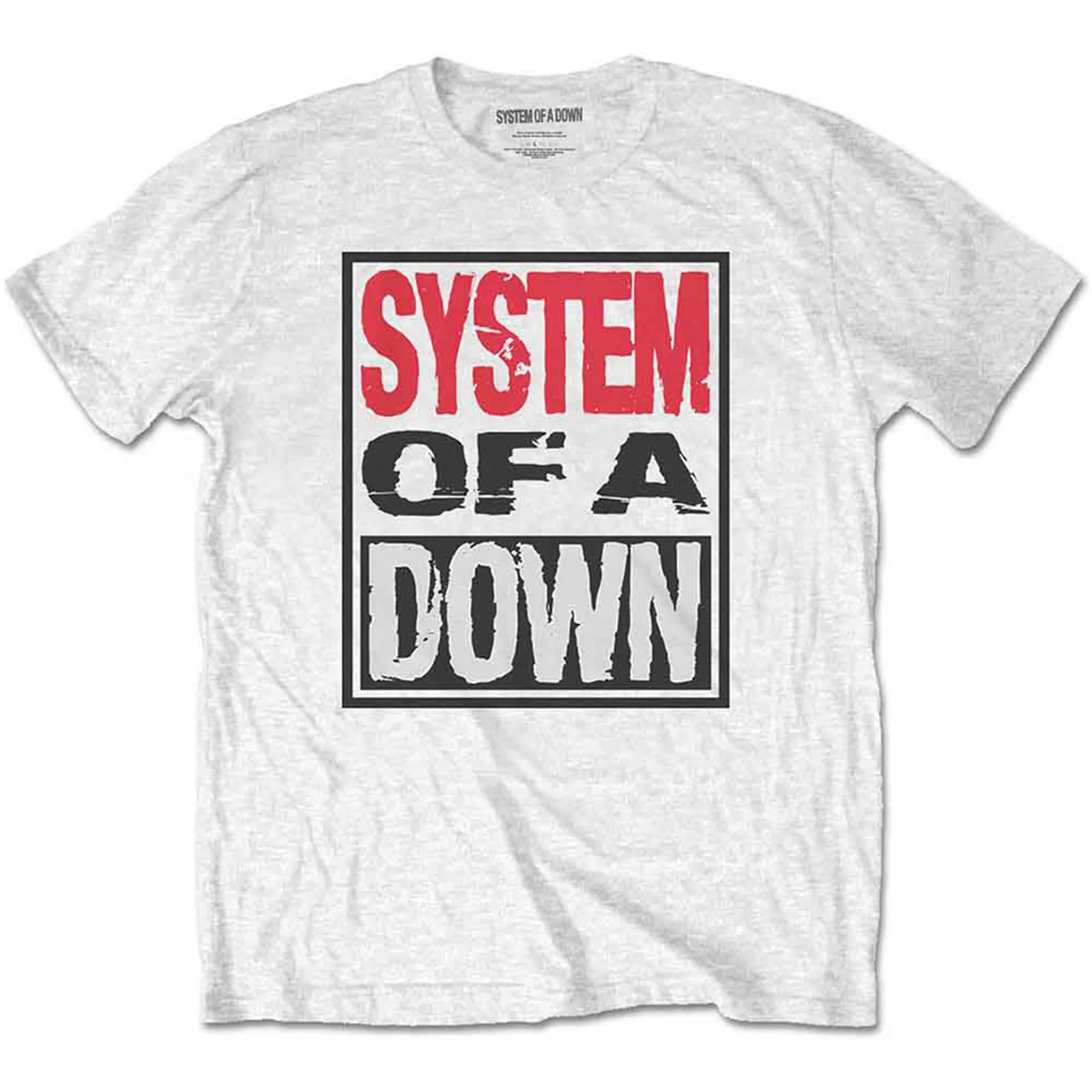 SYSTEM OF A DOWN - TRIPLE STACK BOX - T-Shirt White